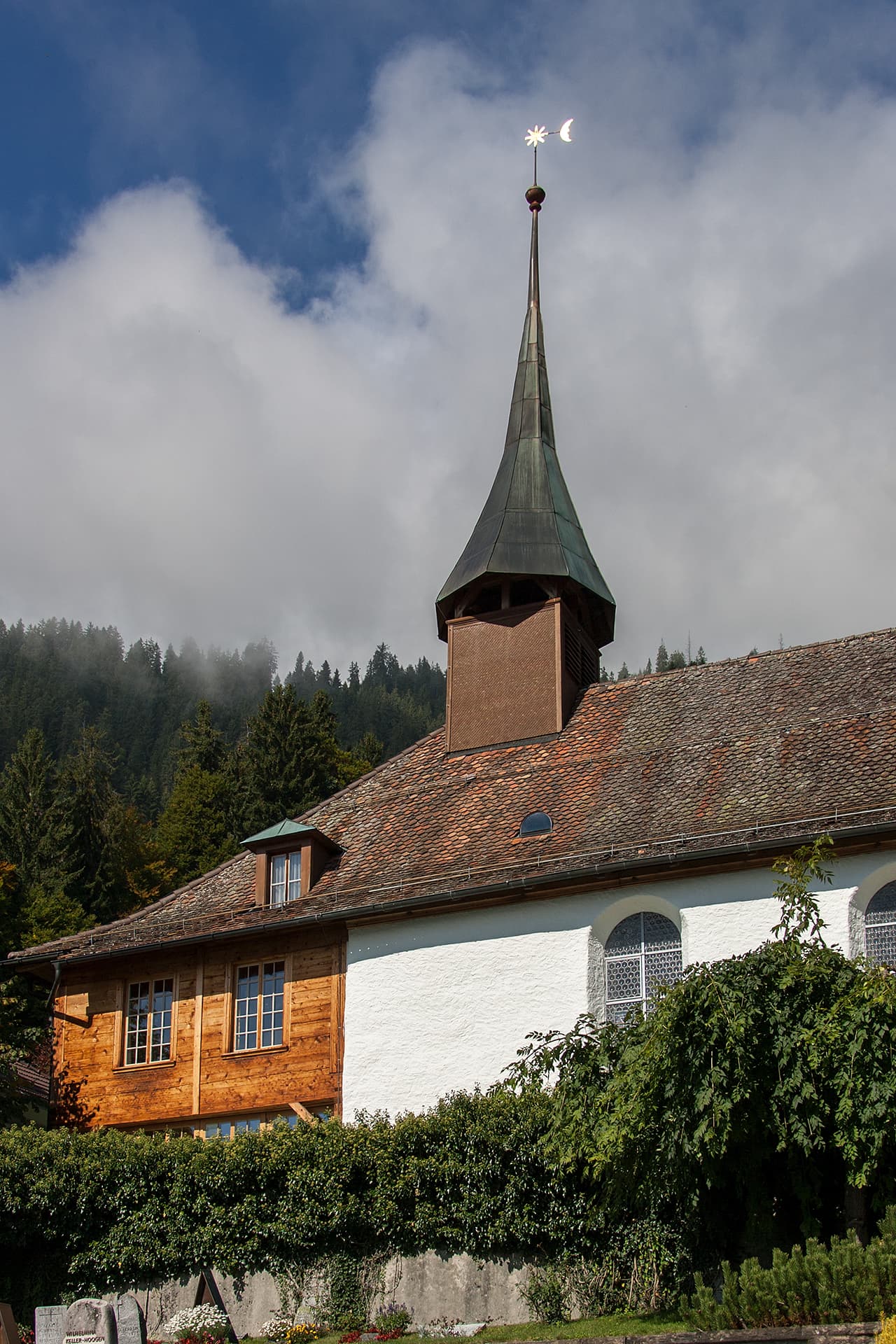 Reformed Church with Rectory and Barn