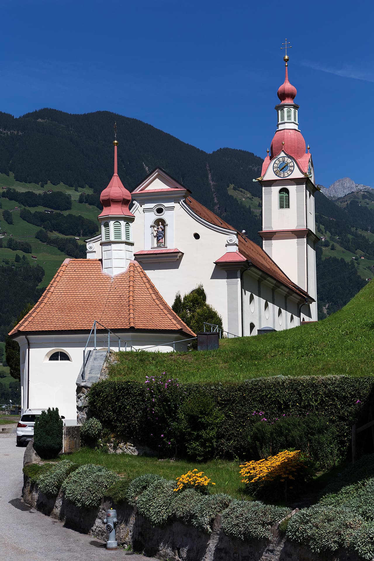 Catholic Church Holy Trinity and St. Nicholas with cemetery chapel