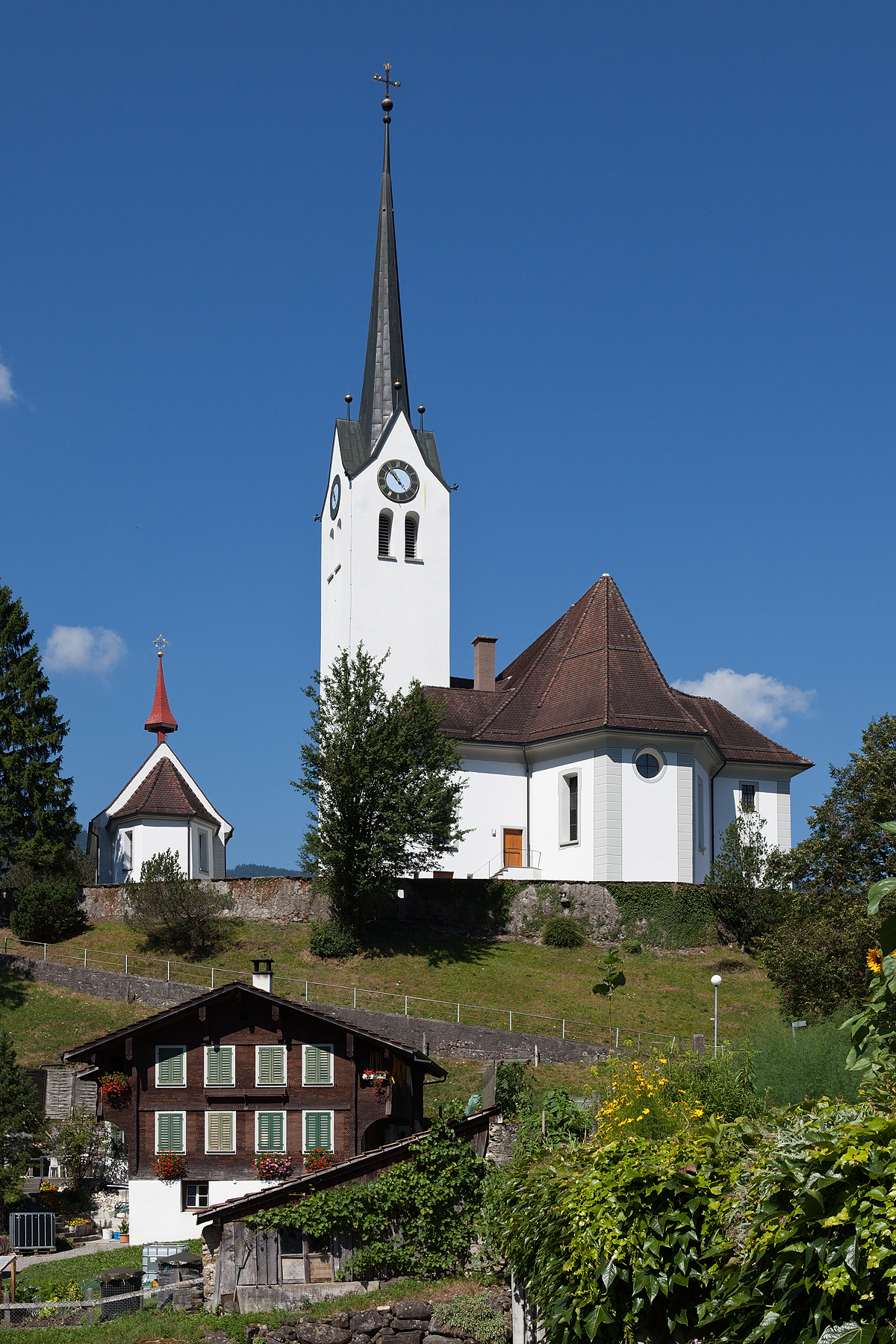 Parish church of St. Lawrence with ossuary and rectory