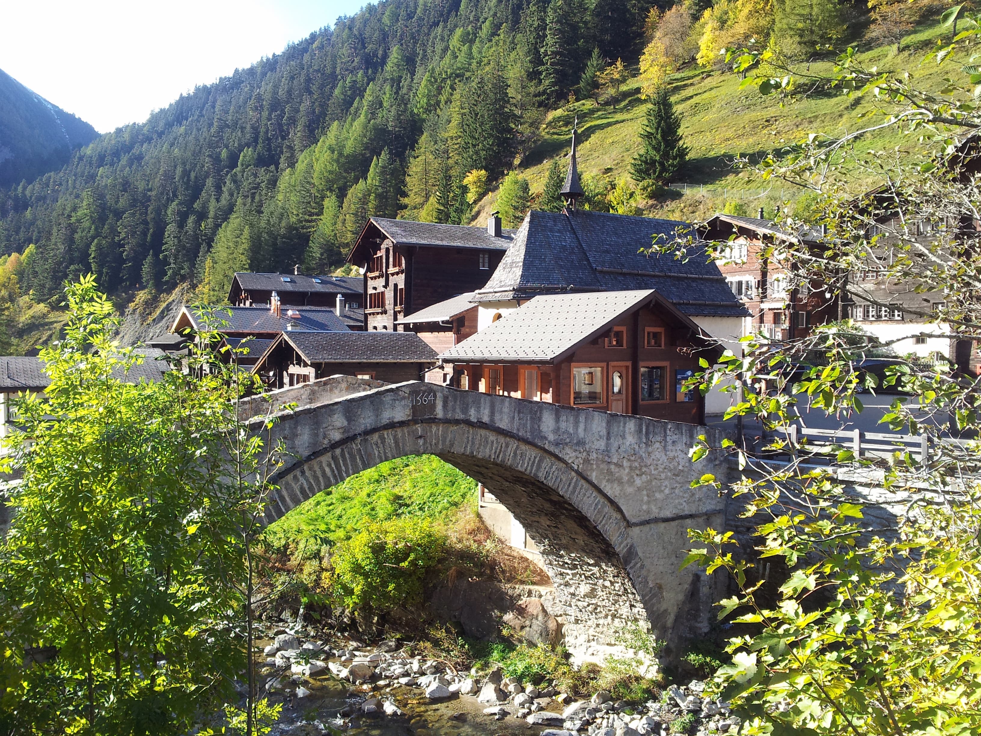 Binn Bridge and the Chapel of St Anton