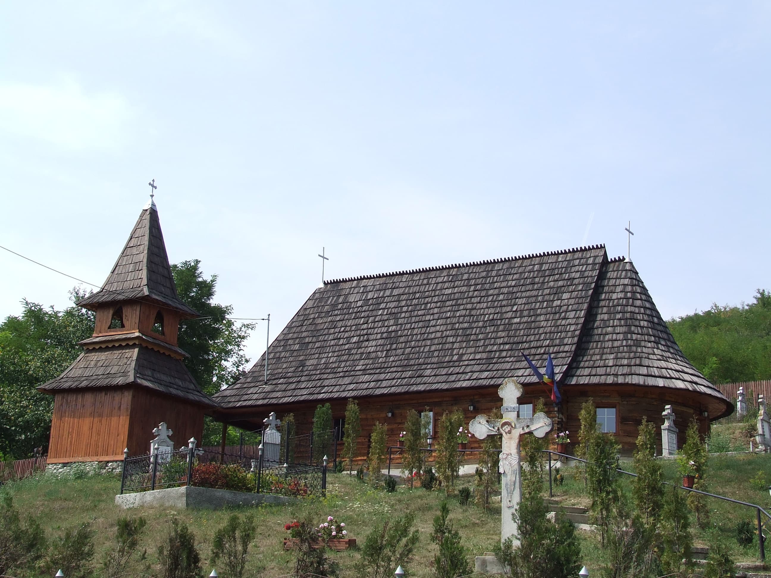Wooden church in Abuș