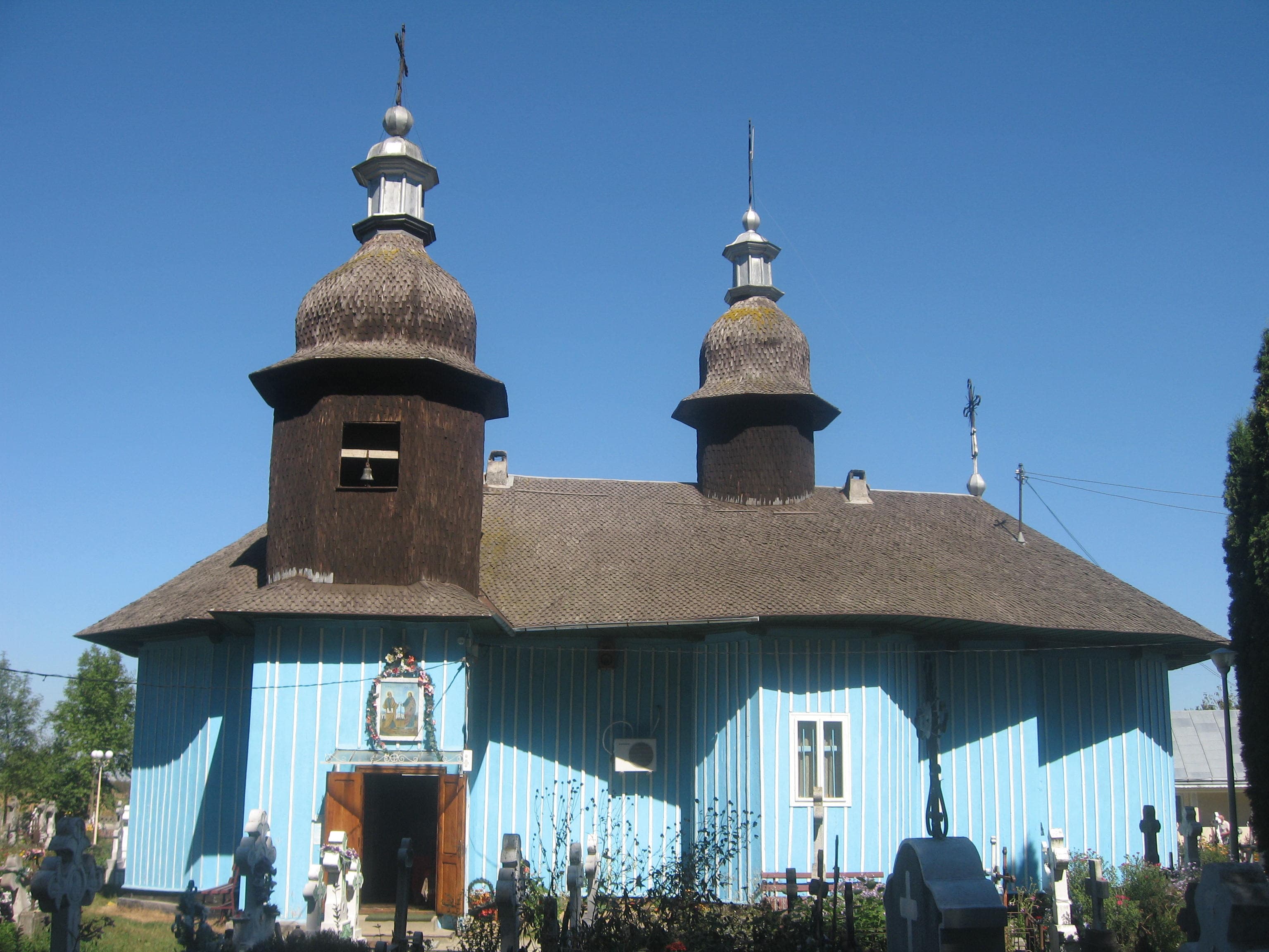 Wooden church in Boroaia, Suceava