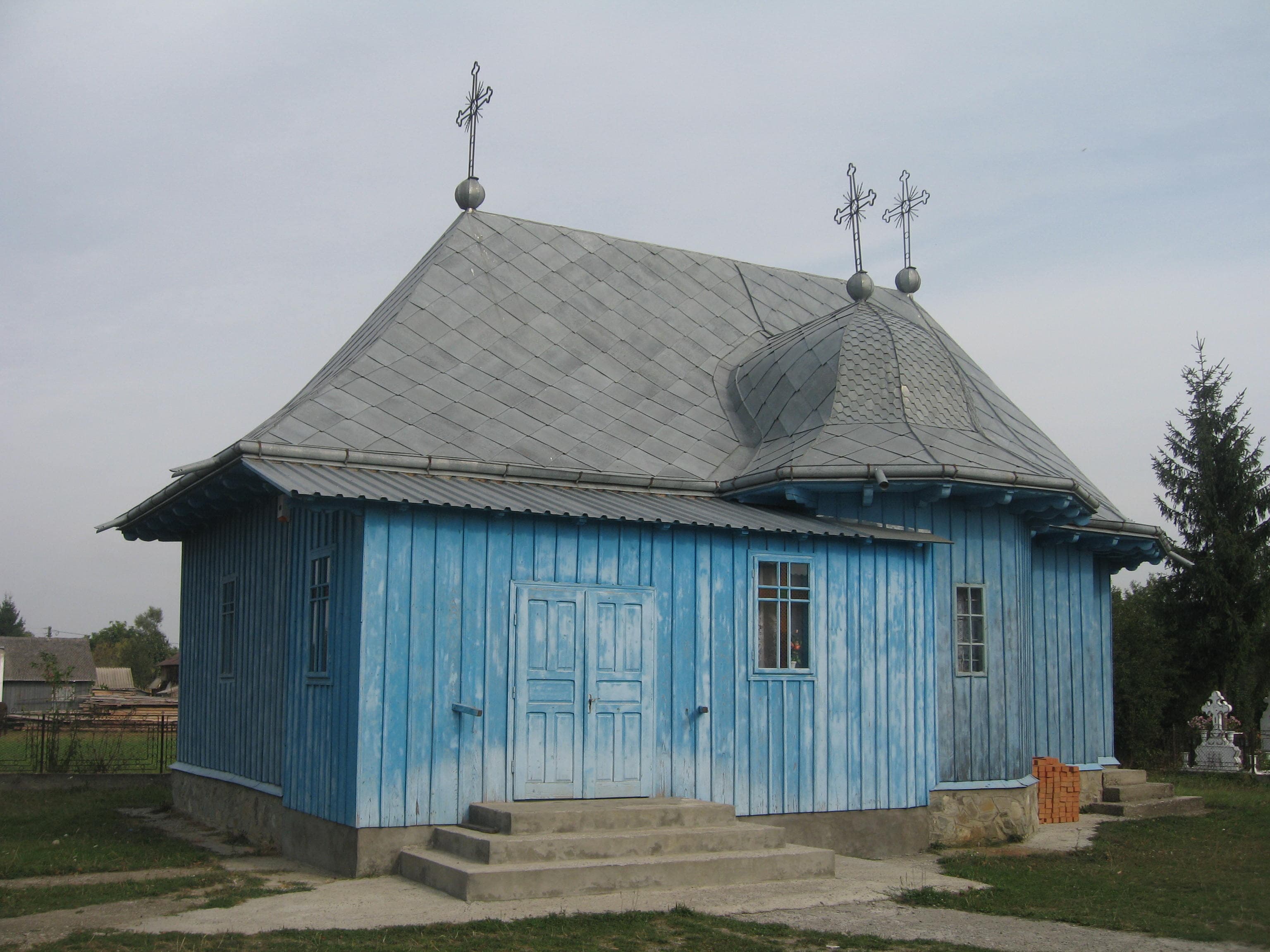 Wooden church in Praxia, Suceava