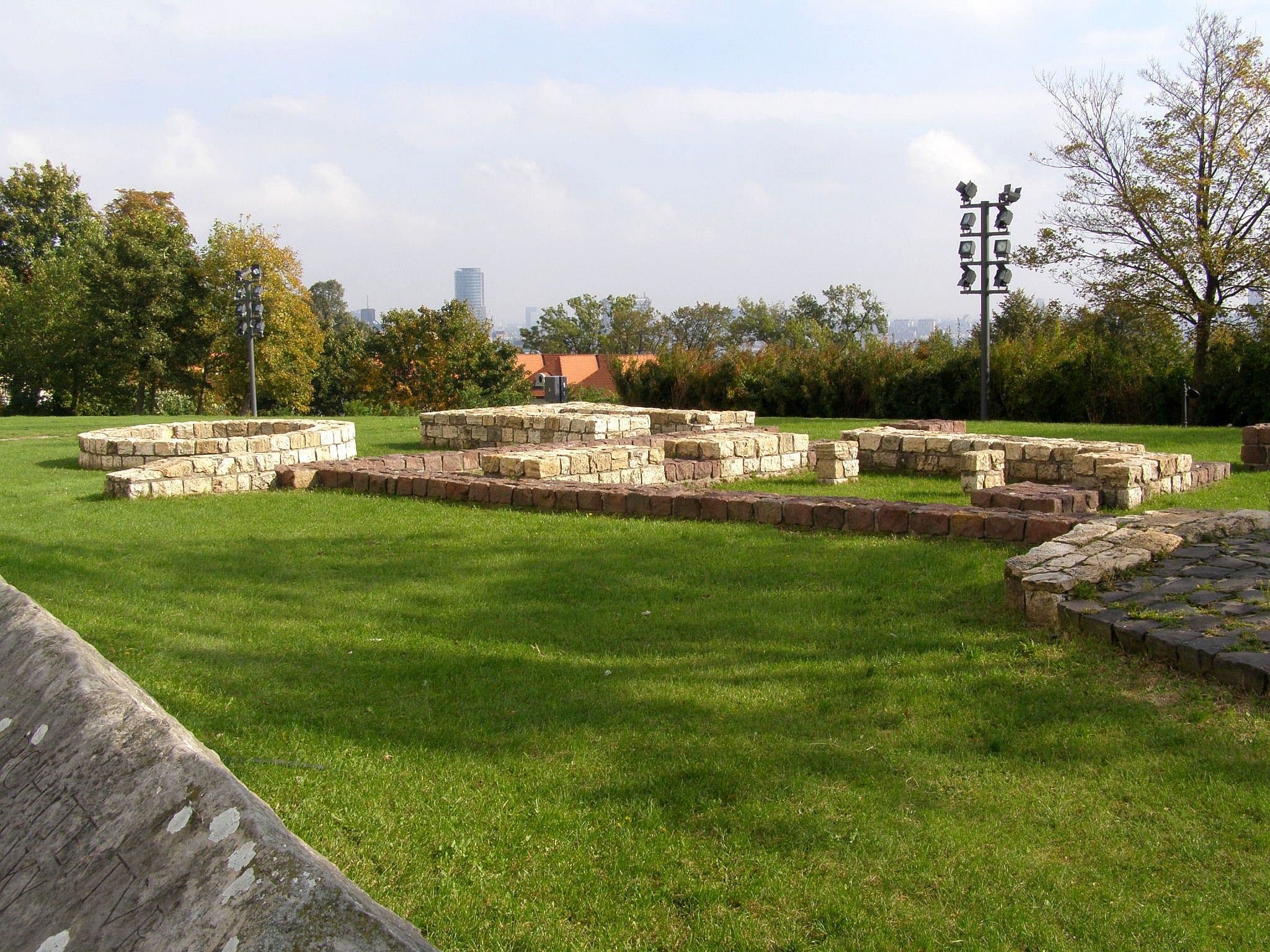 Great Moravian Basilica in Bratislava Castle