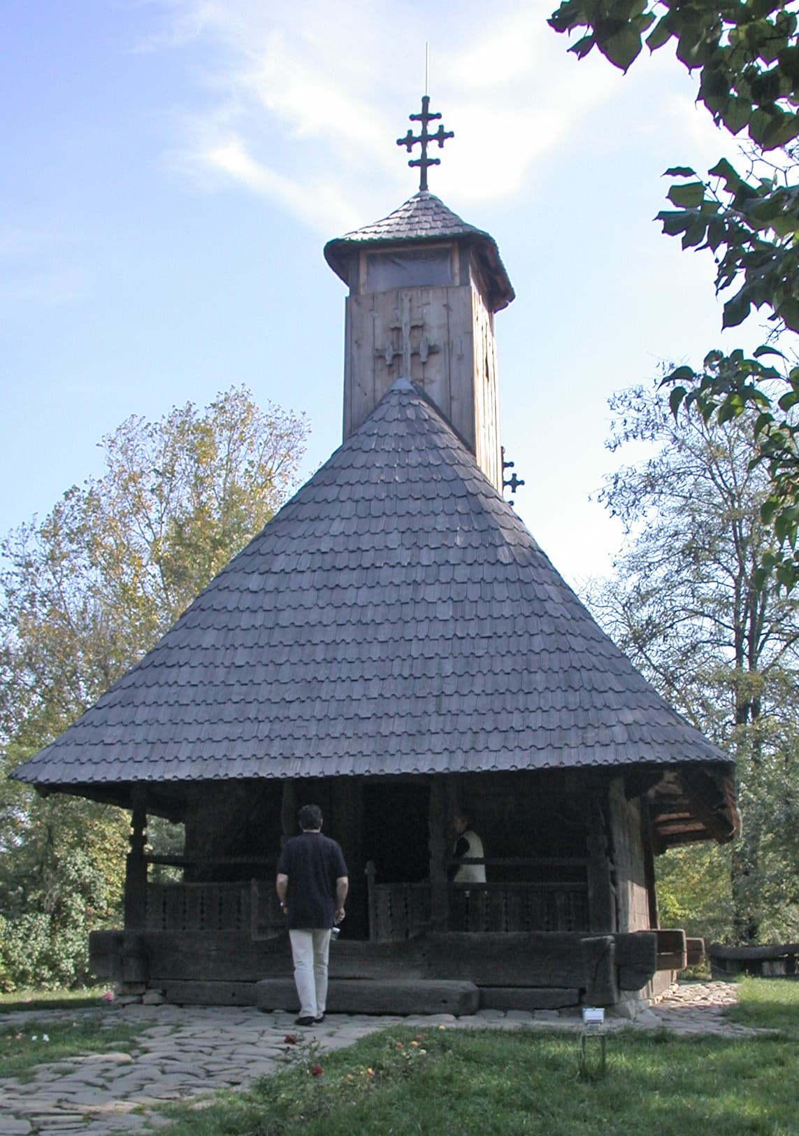 Wooden church from Timișeni, Gorj in Village Museum, Bucharest