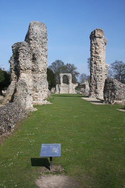 Ruins of Abbey Church of St Edmund