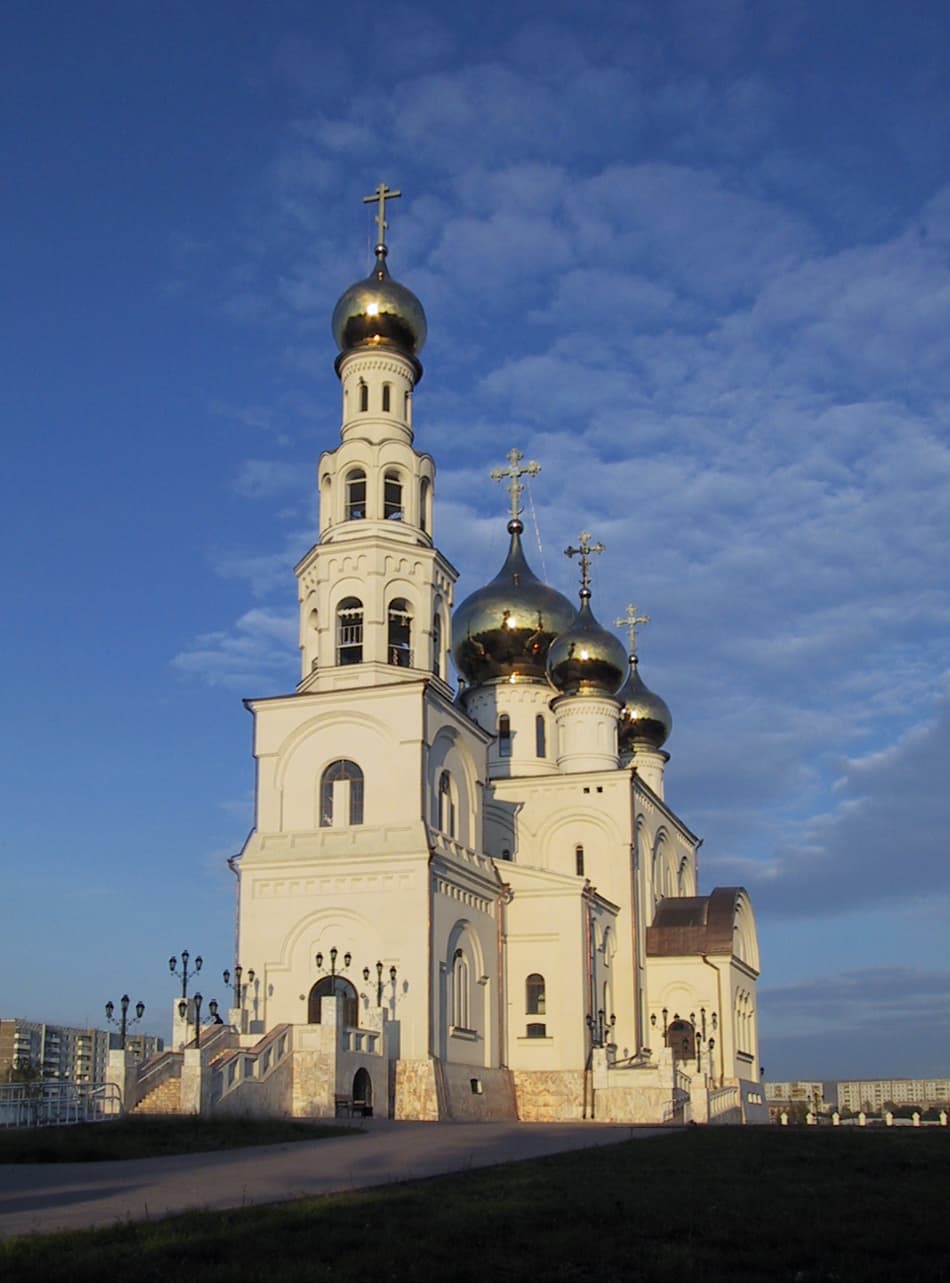 Orthodox cathedral of the Transfiguration of Christ in Abakan