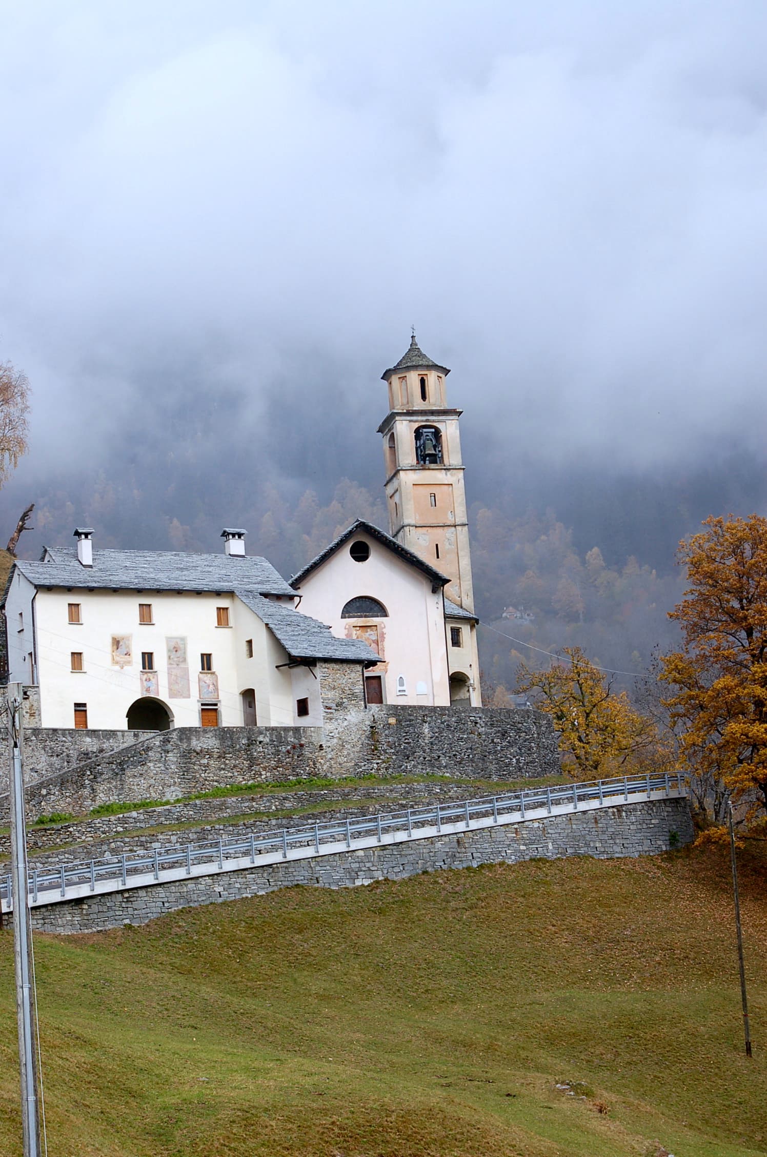 Santa Maria delle Grazie parish church with ossuary and parish house