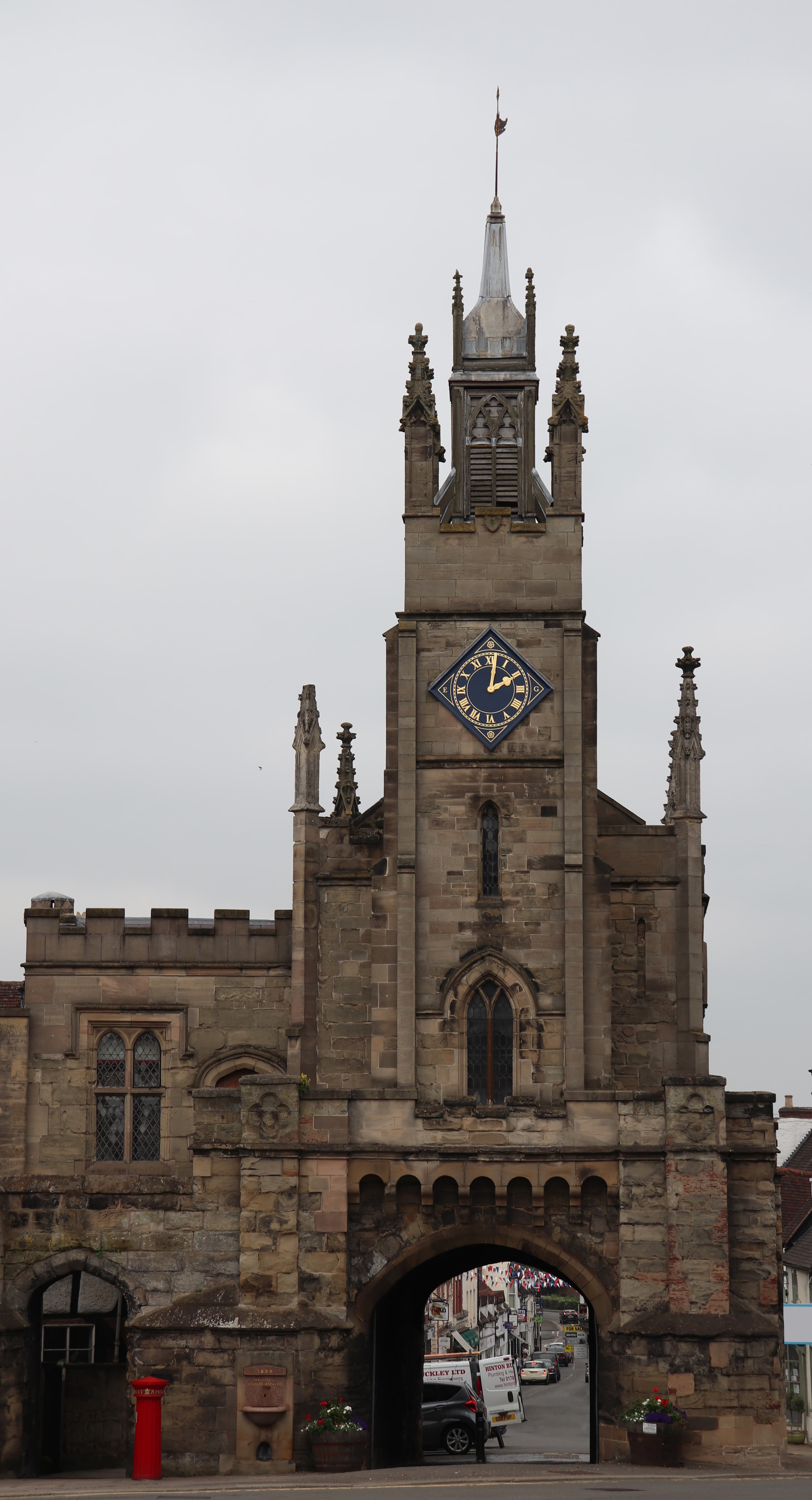 East Gate and St Peter's Chapel, and the attached section of town wall