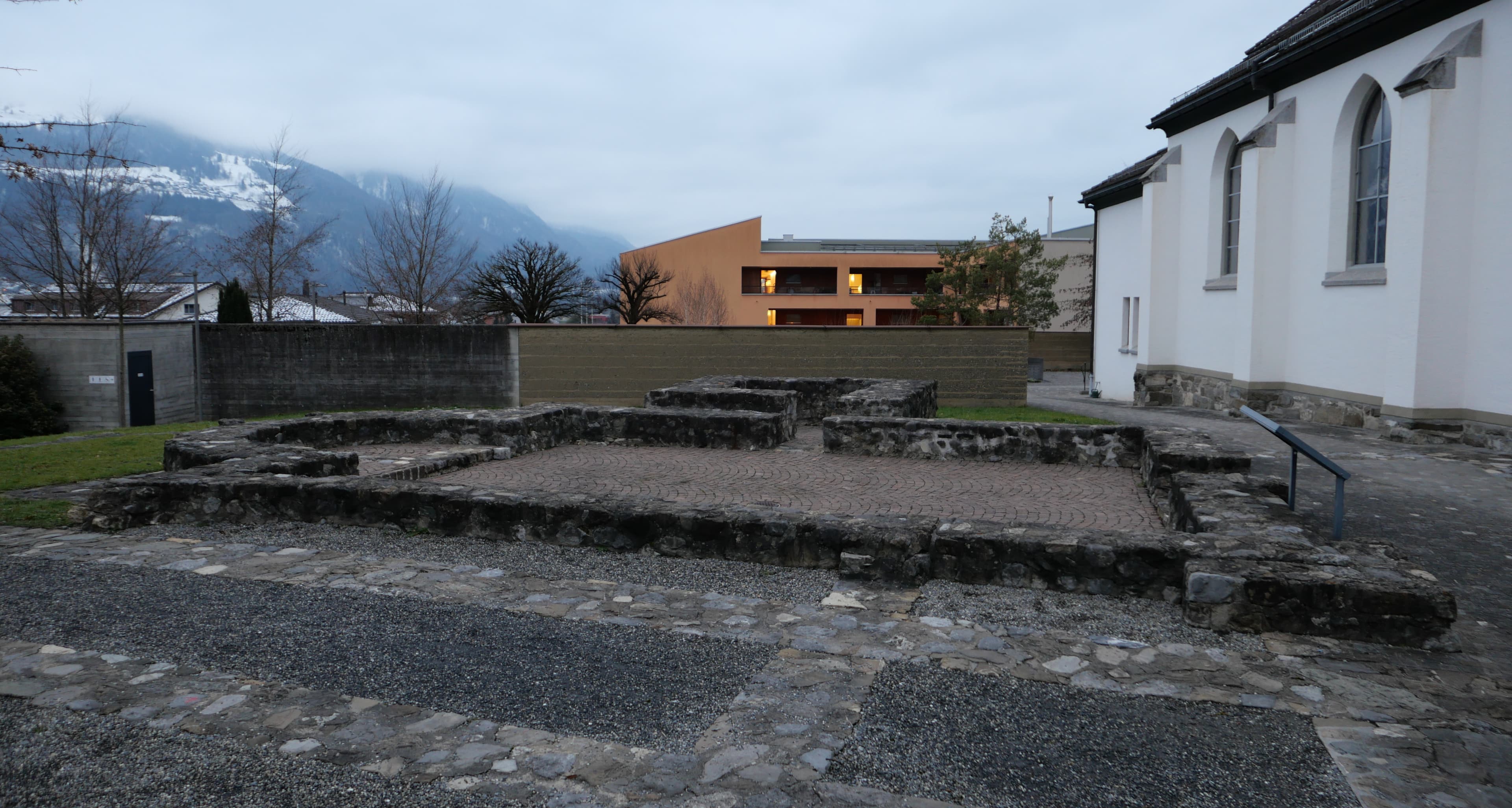 Archaeological site at the Parish church of Eschen