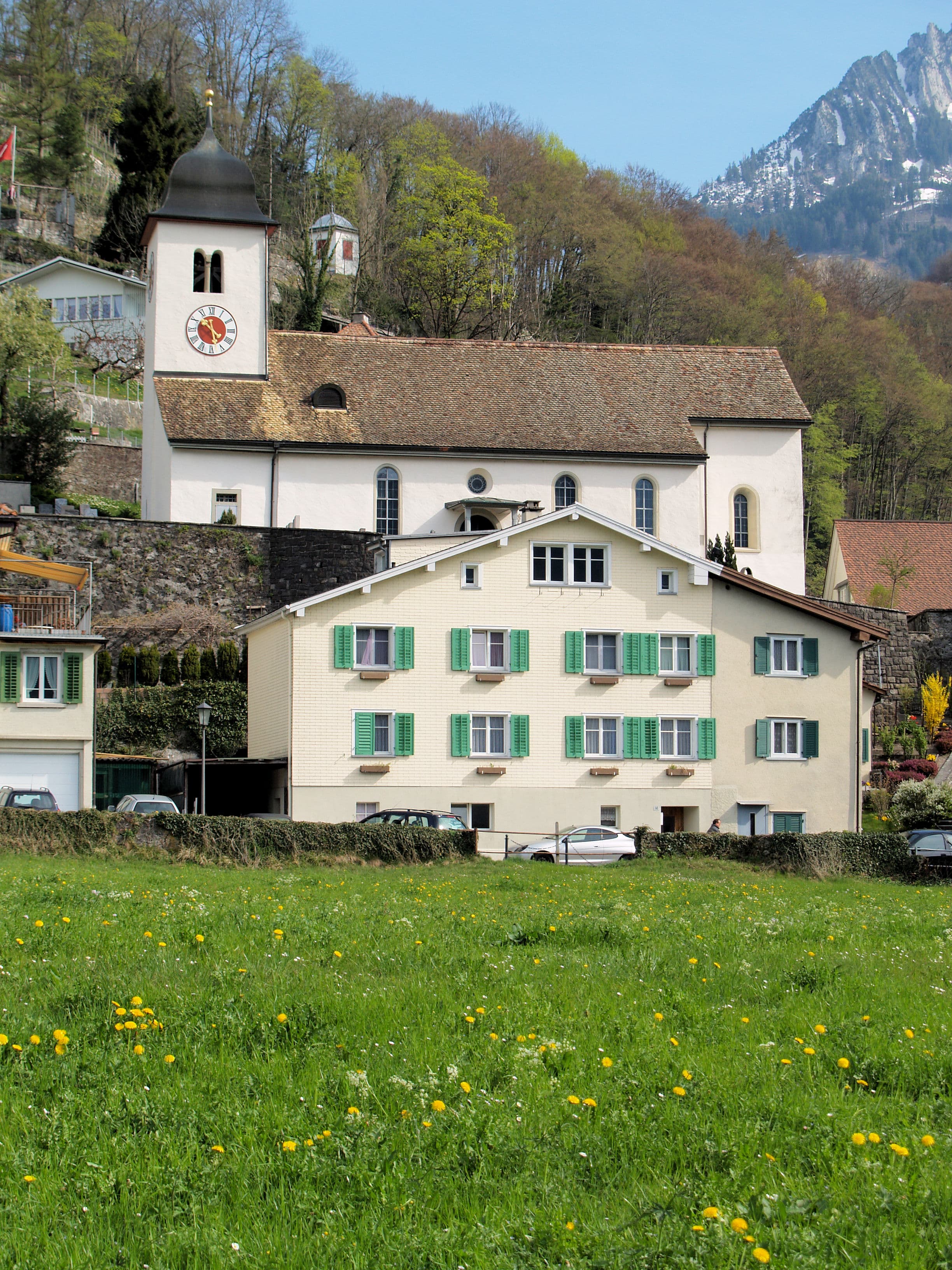 Catholic Bühl Church of the Holy Cross with chaplaincy