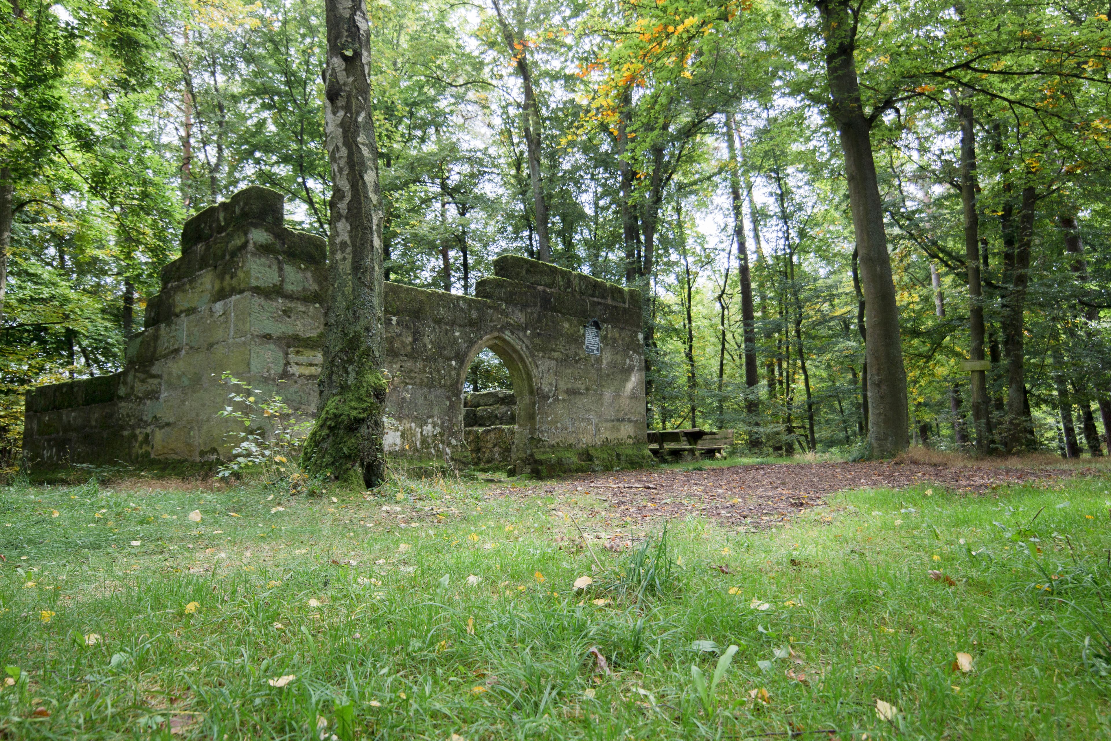 Ruins of the chapel of St Felizitas, known as St Helen's Chapel