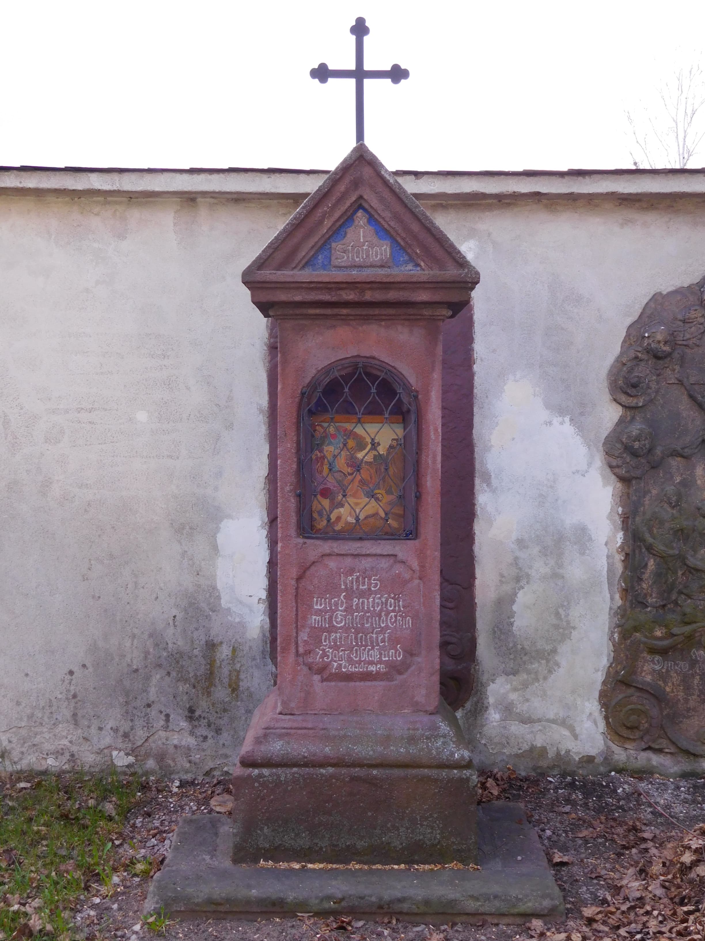 11th station of the cross in Hostinné