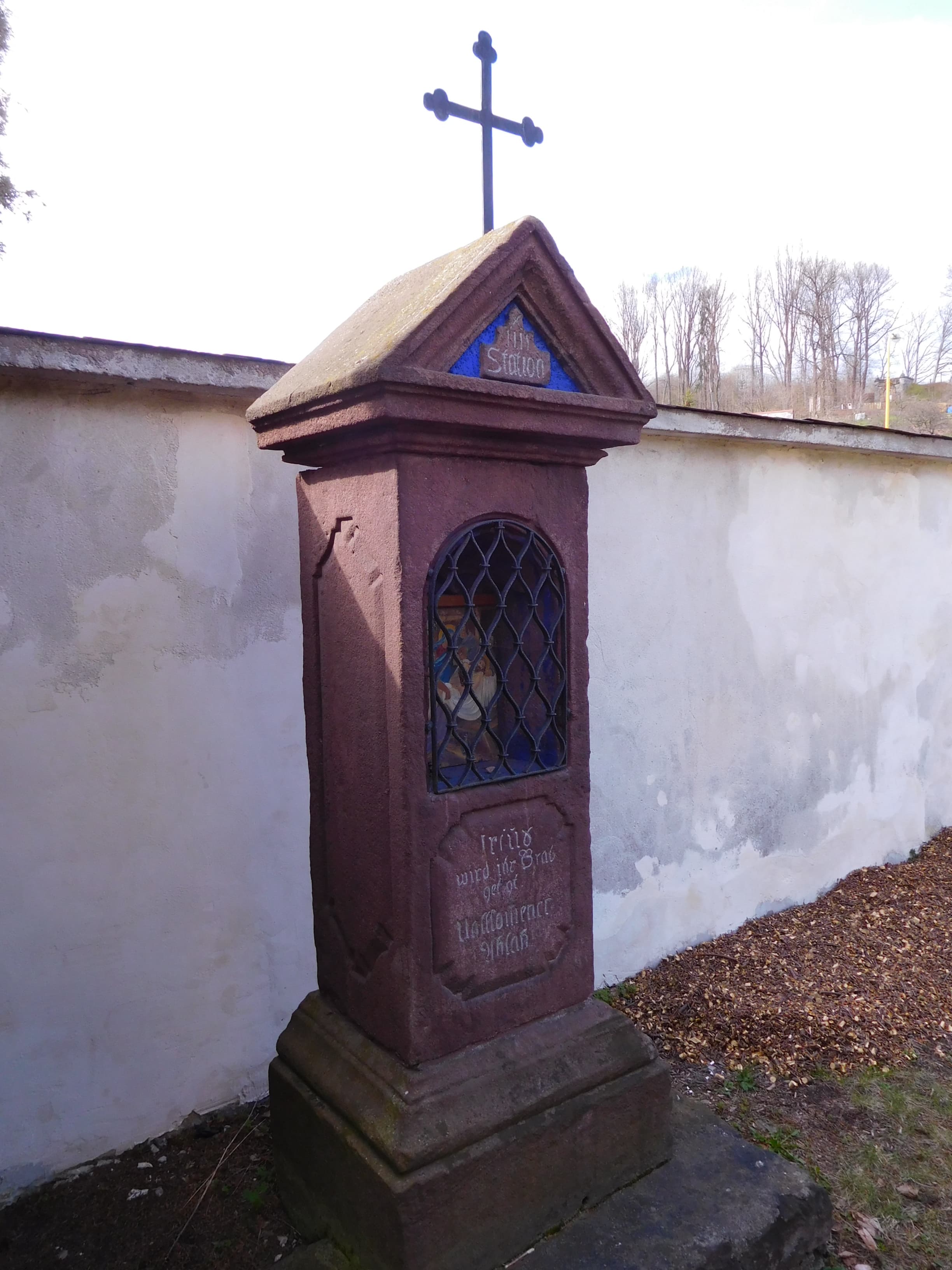 14th station of the cross in Hostinné
