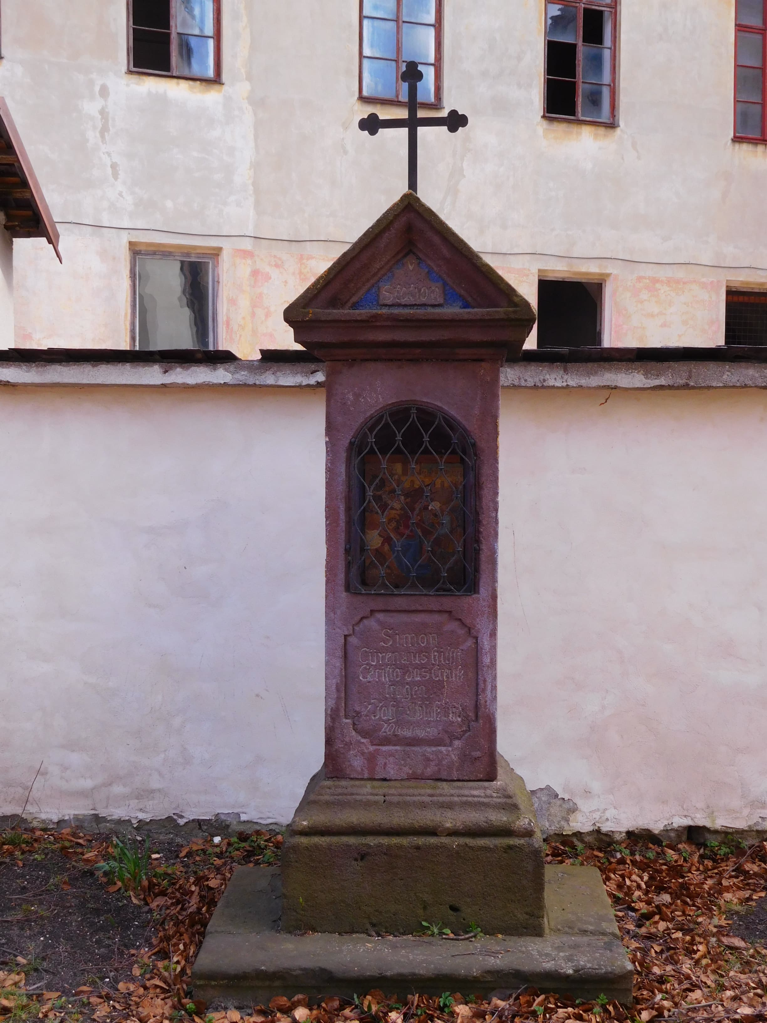 5th station of the cross in Hostinné