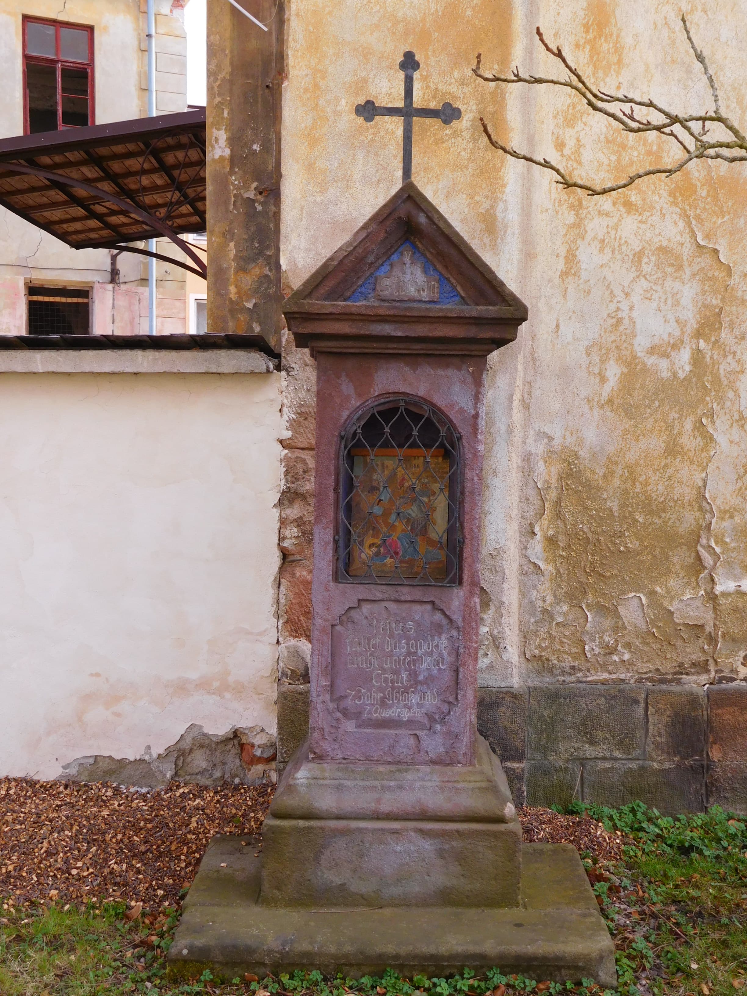 7th station of the cross in Hostinné