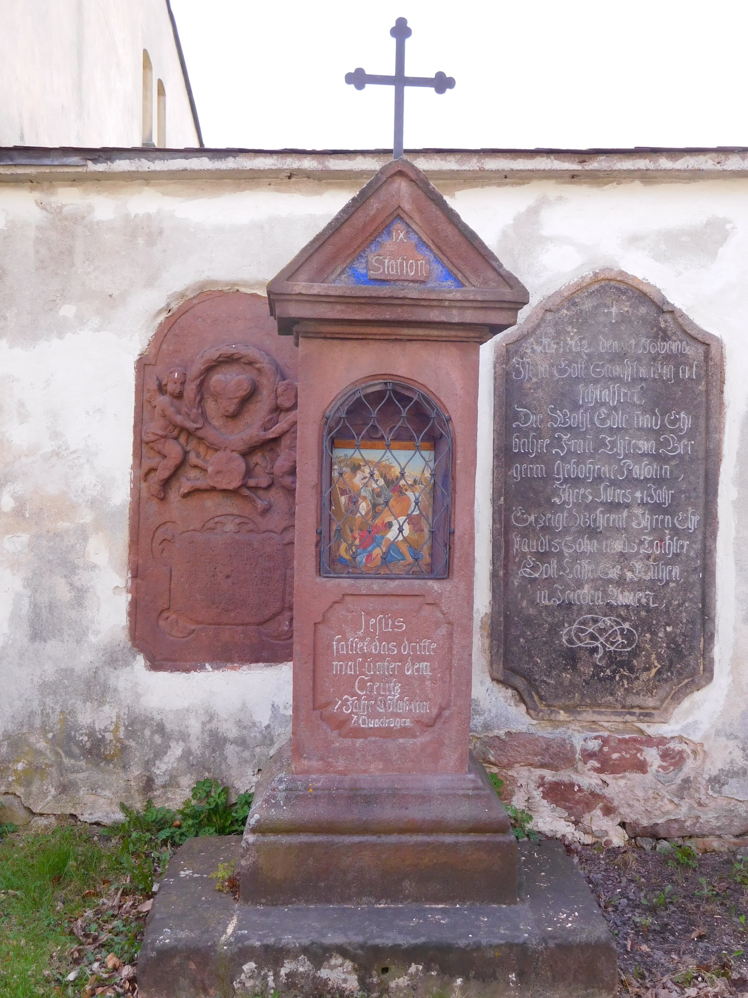 9th station of the cross in Hostinné
