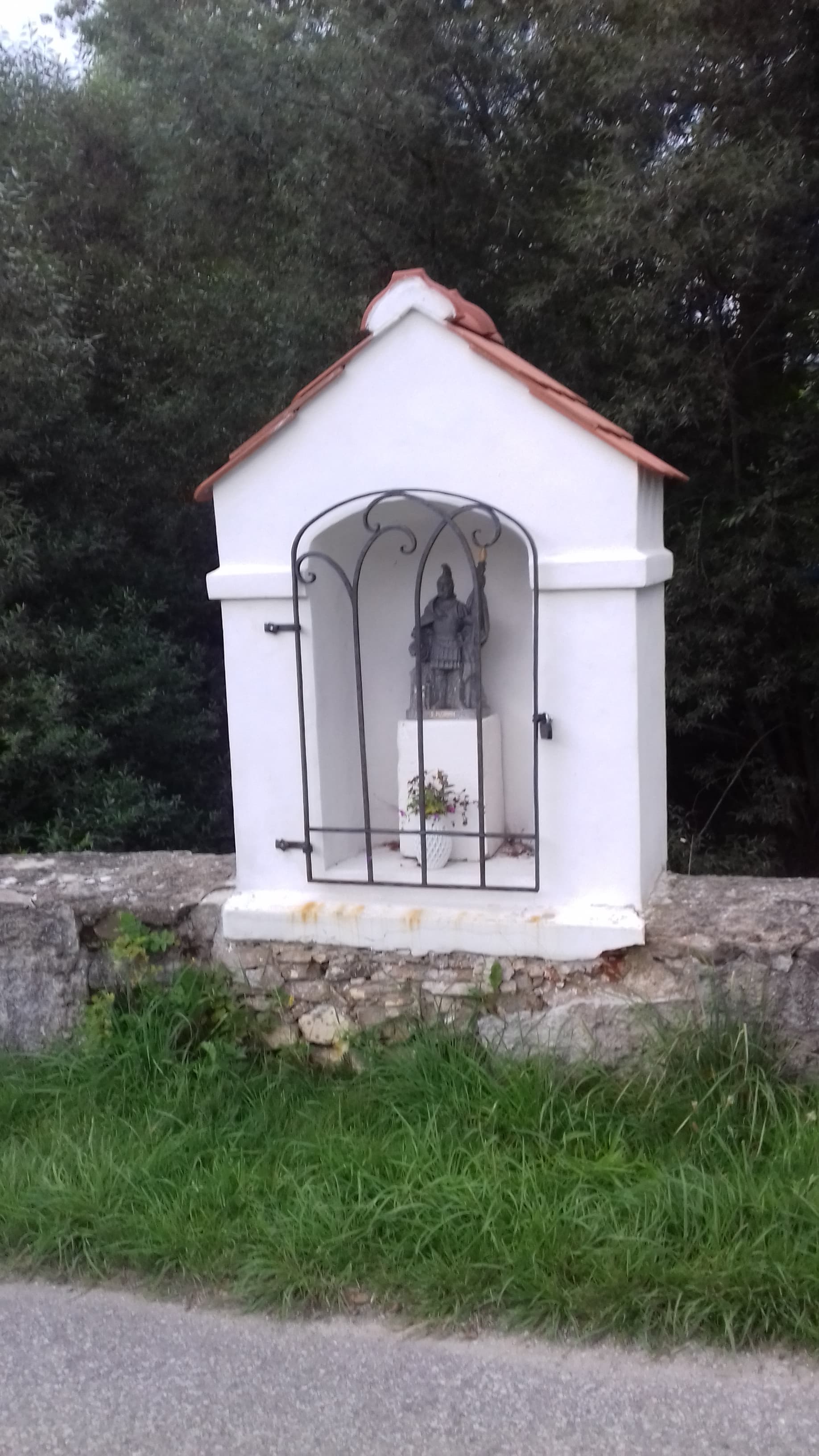 chapel-shrine of Saint Florian on the bridge in Novosedly
