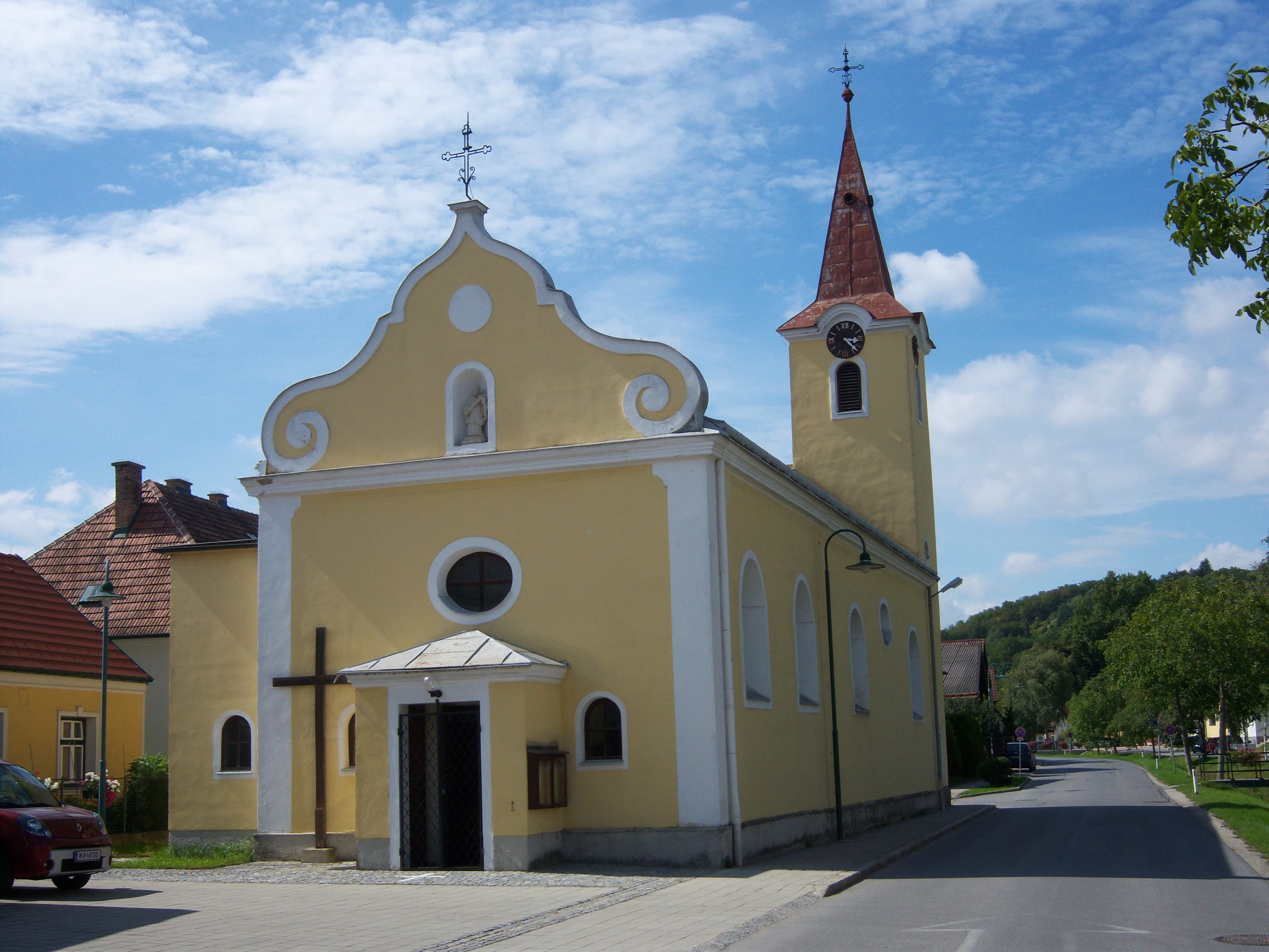 Kirche Münichsthal, Gemeinde Wolkersdorf im Weinviertel