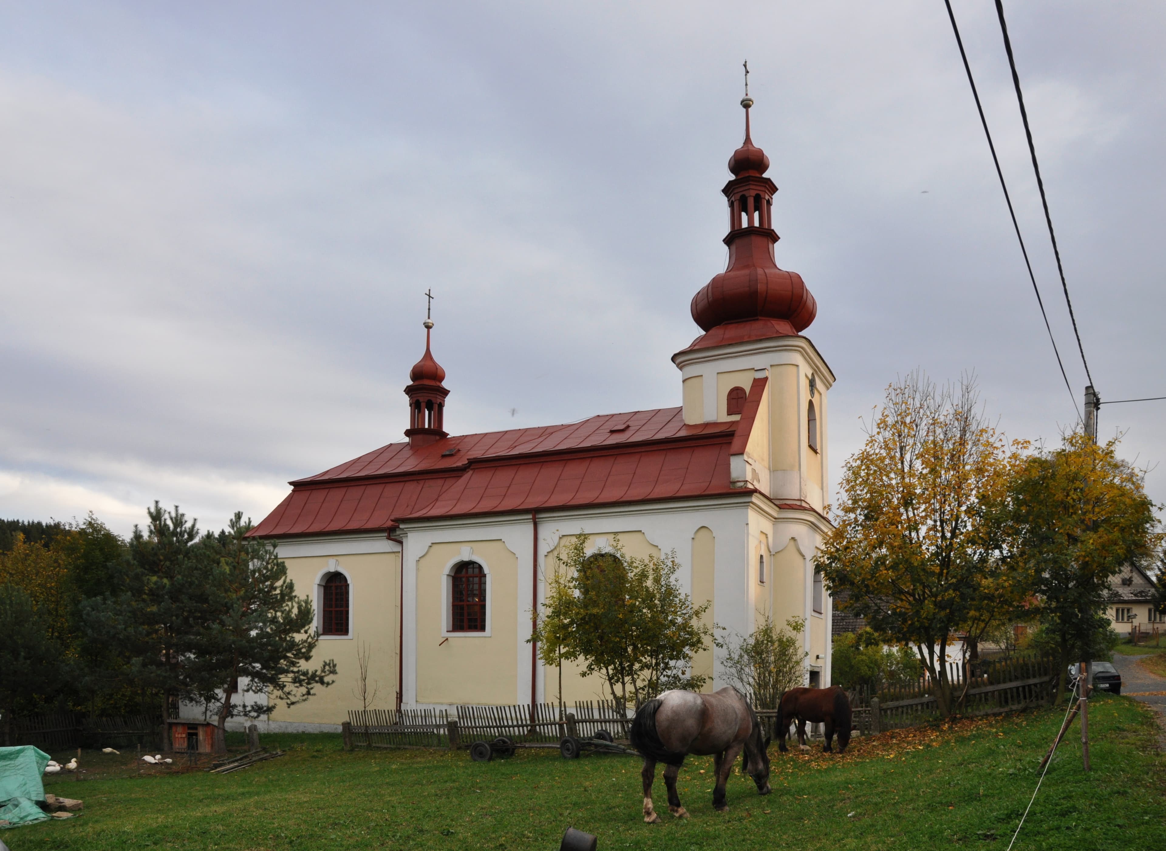 Saint Wenceslaus church in Krásné