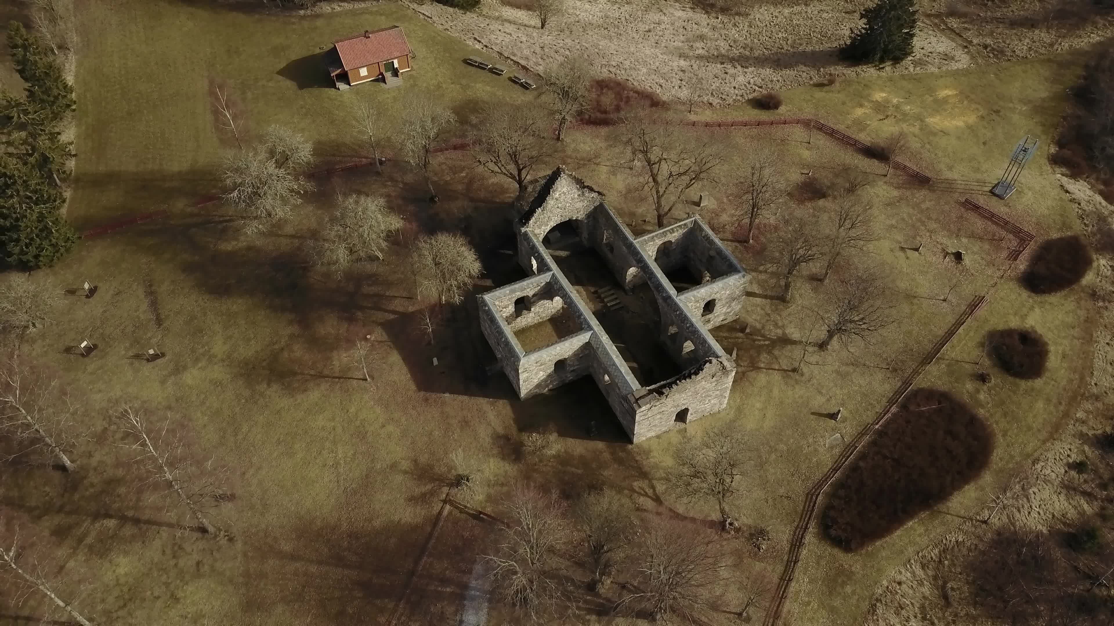 Nes church ruins