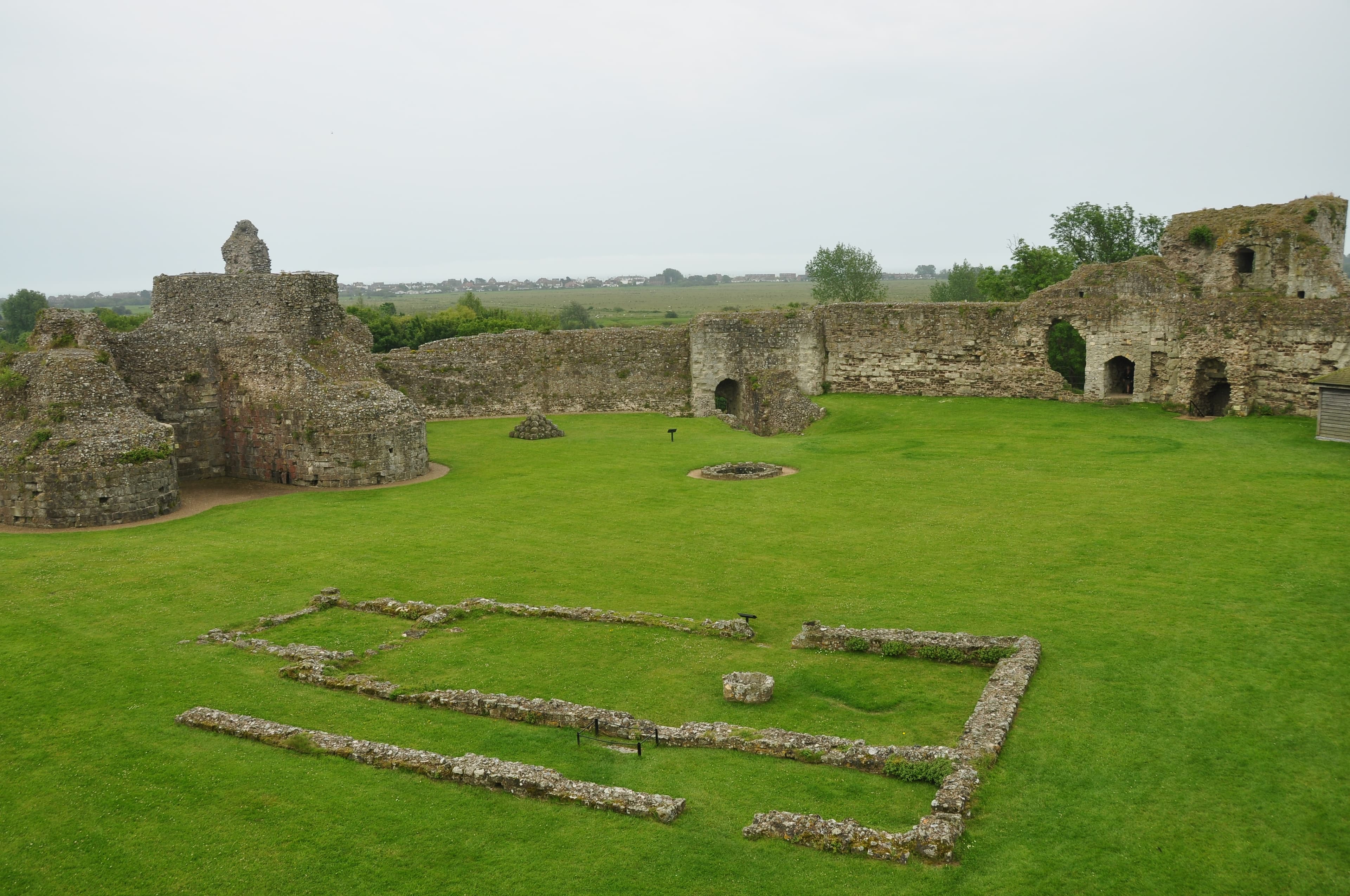 Pevensey Castle chapel