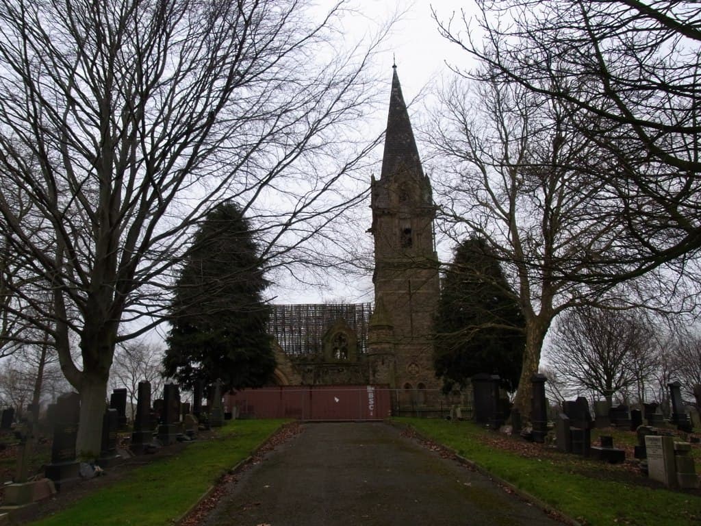 Cemetery Chapel At Phillips Park Cemetery