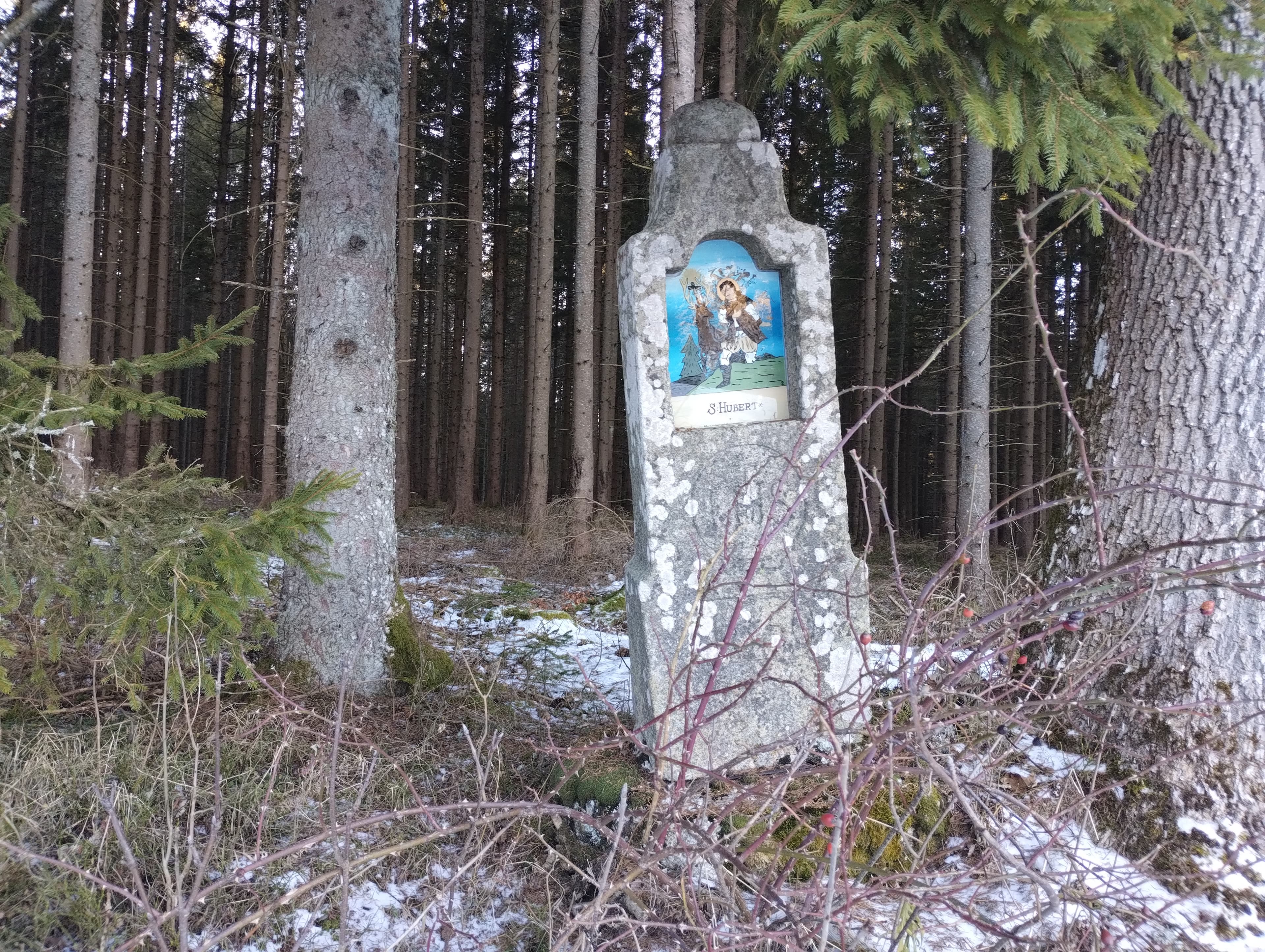 Wayside shrine by abandoned Šance