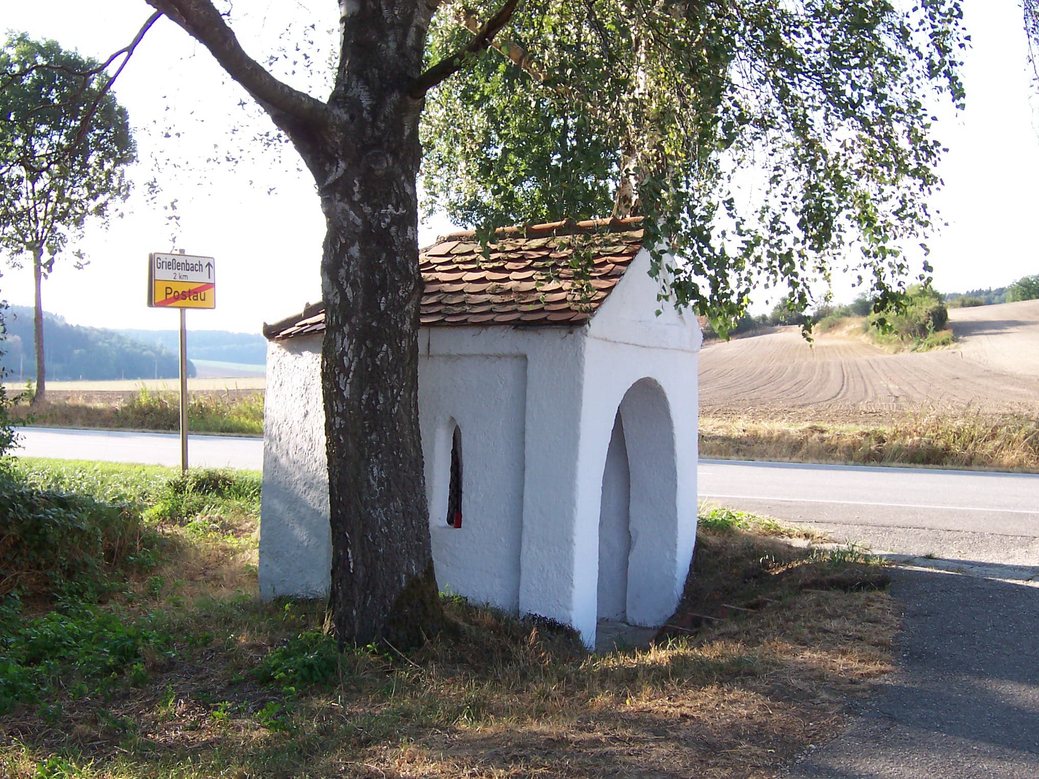 Postau Wegkapelle abgebrochen