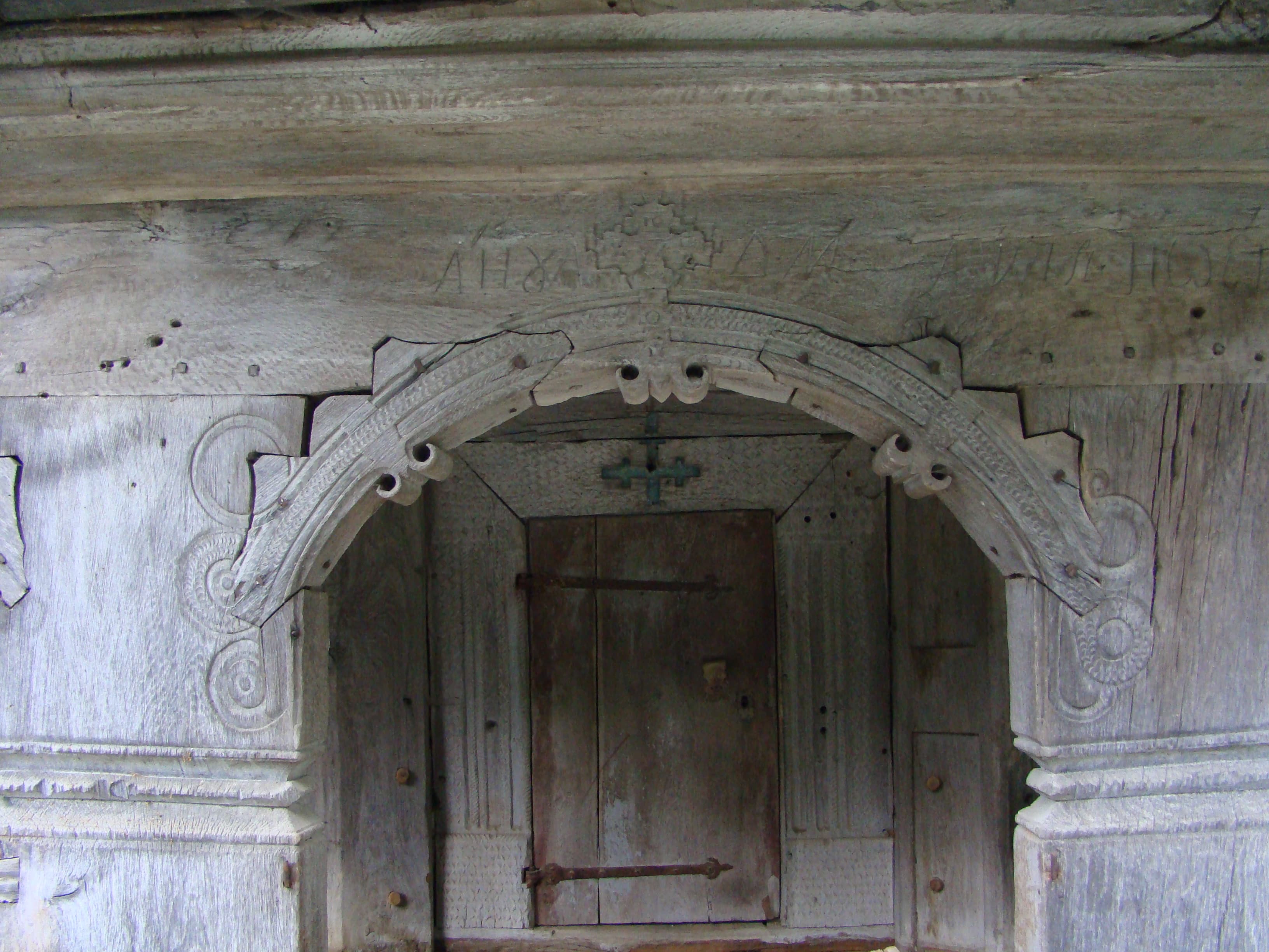 Wooden church in Coruia