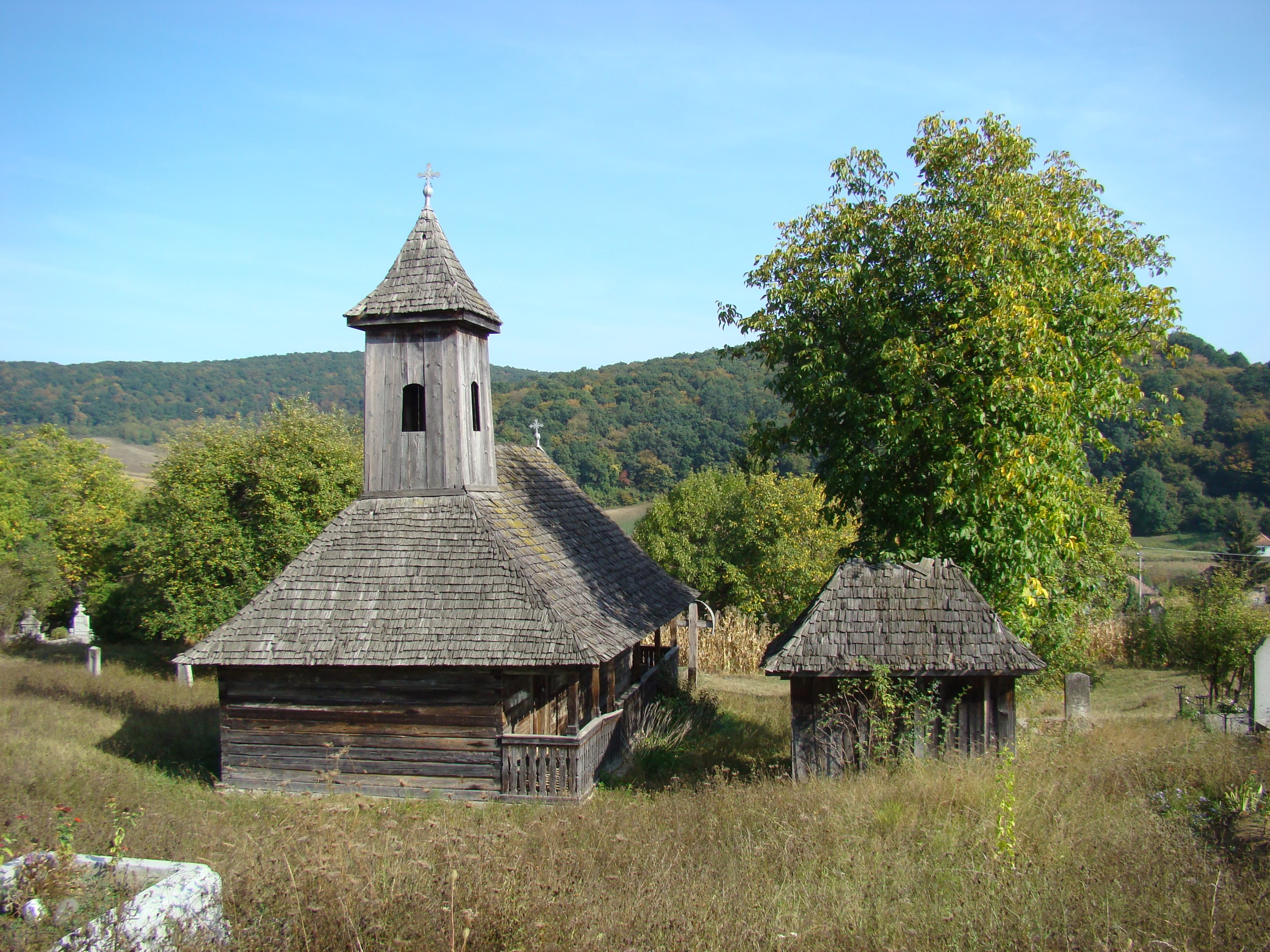 Wooden church in Hărțău