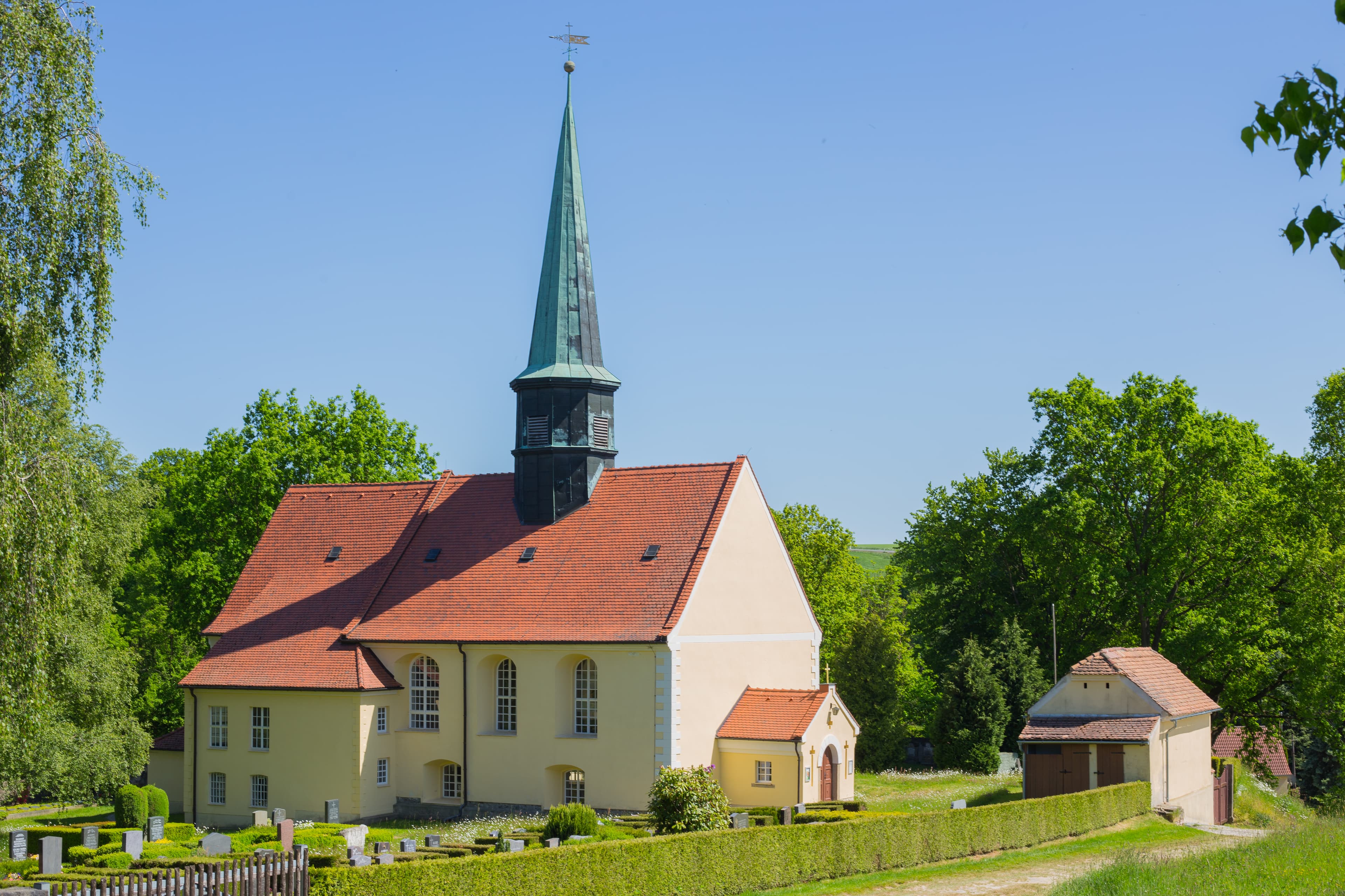 church and churchyard of Rennersdorf