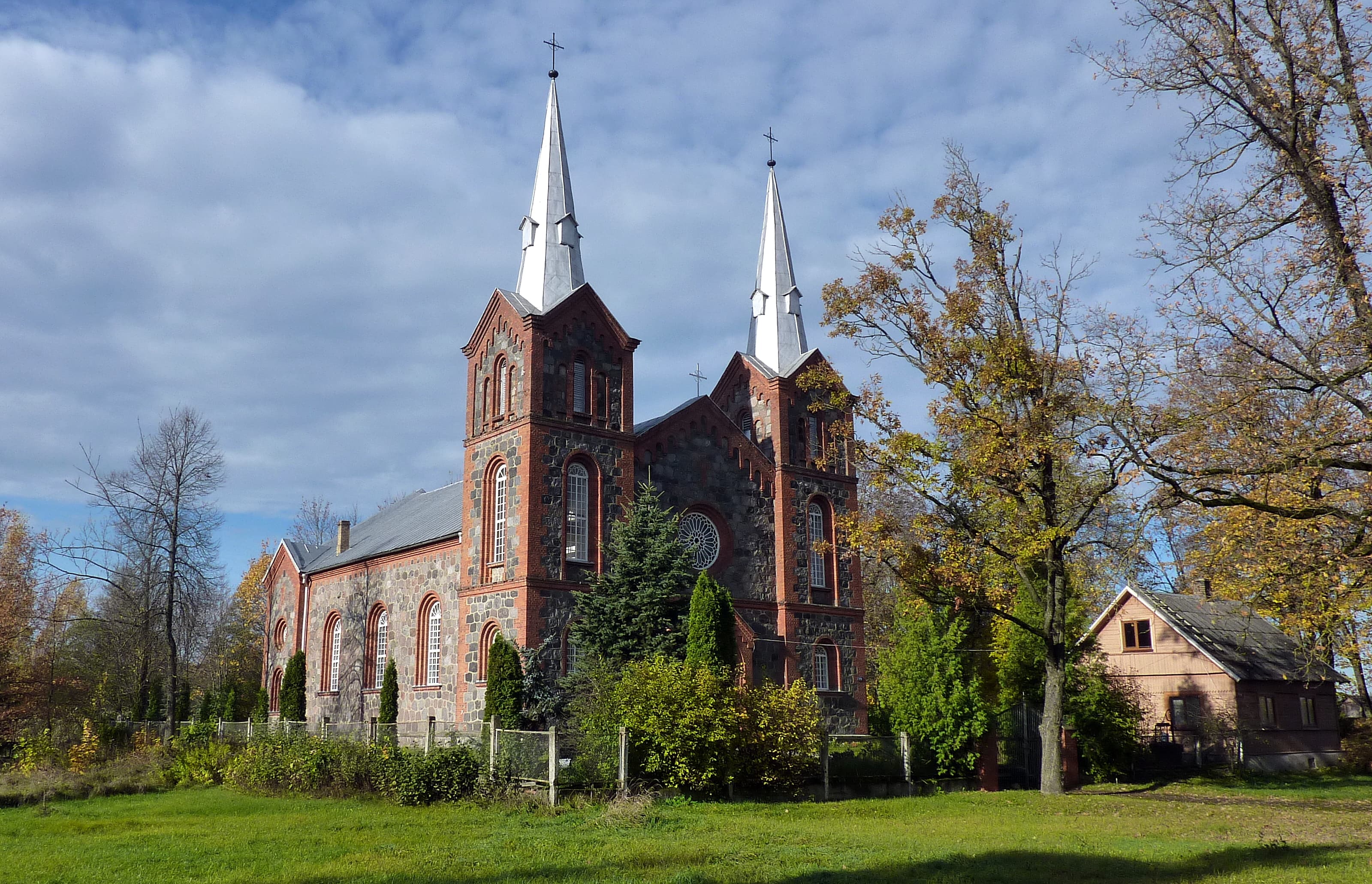 Saints Peter and Paul church in Riebiņi