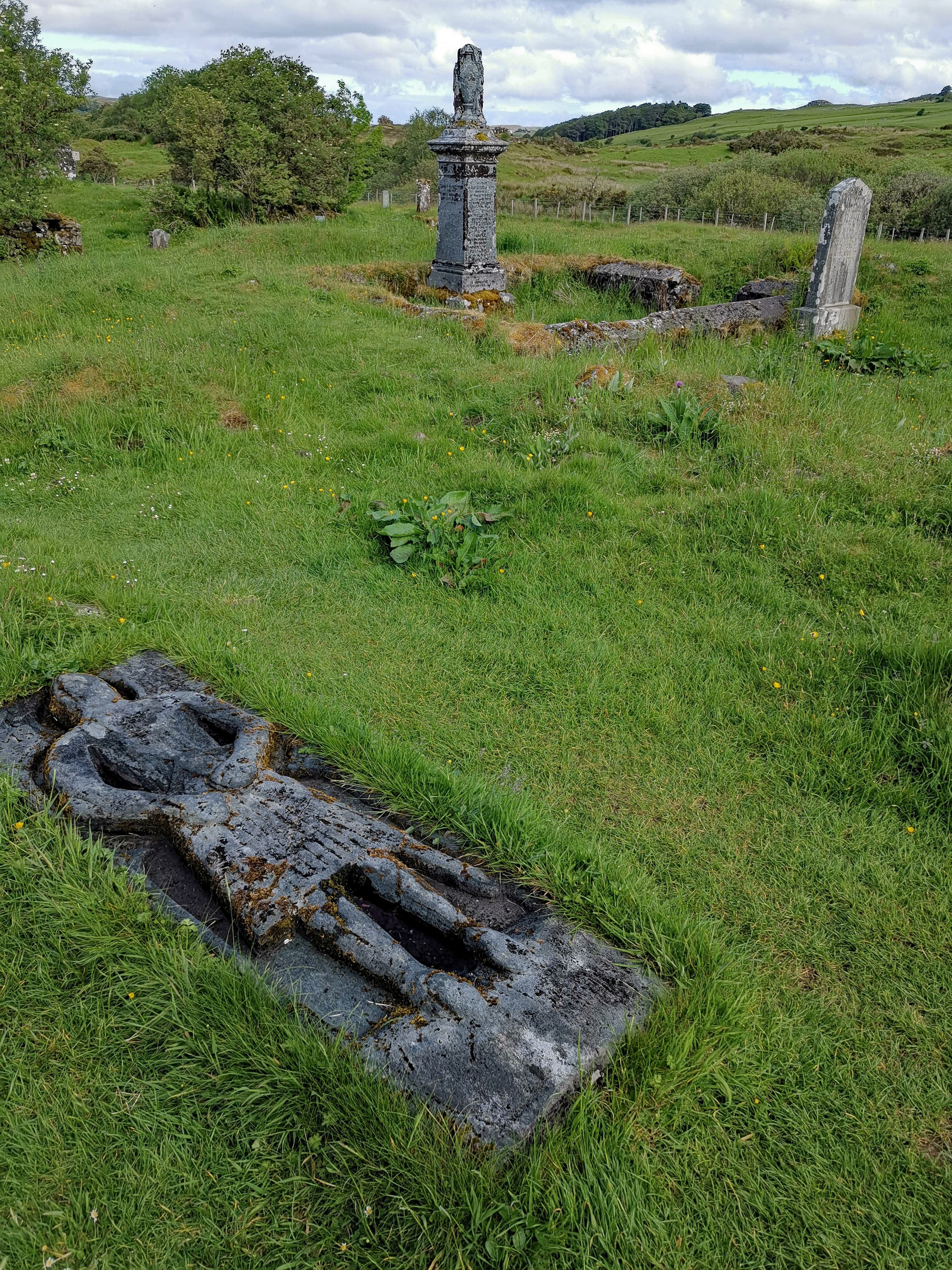 Skeabost Island,St Columba's Church & other ecclesiastical remains