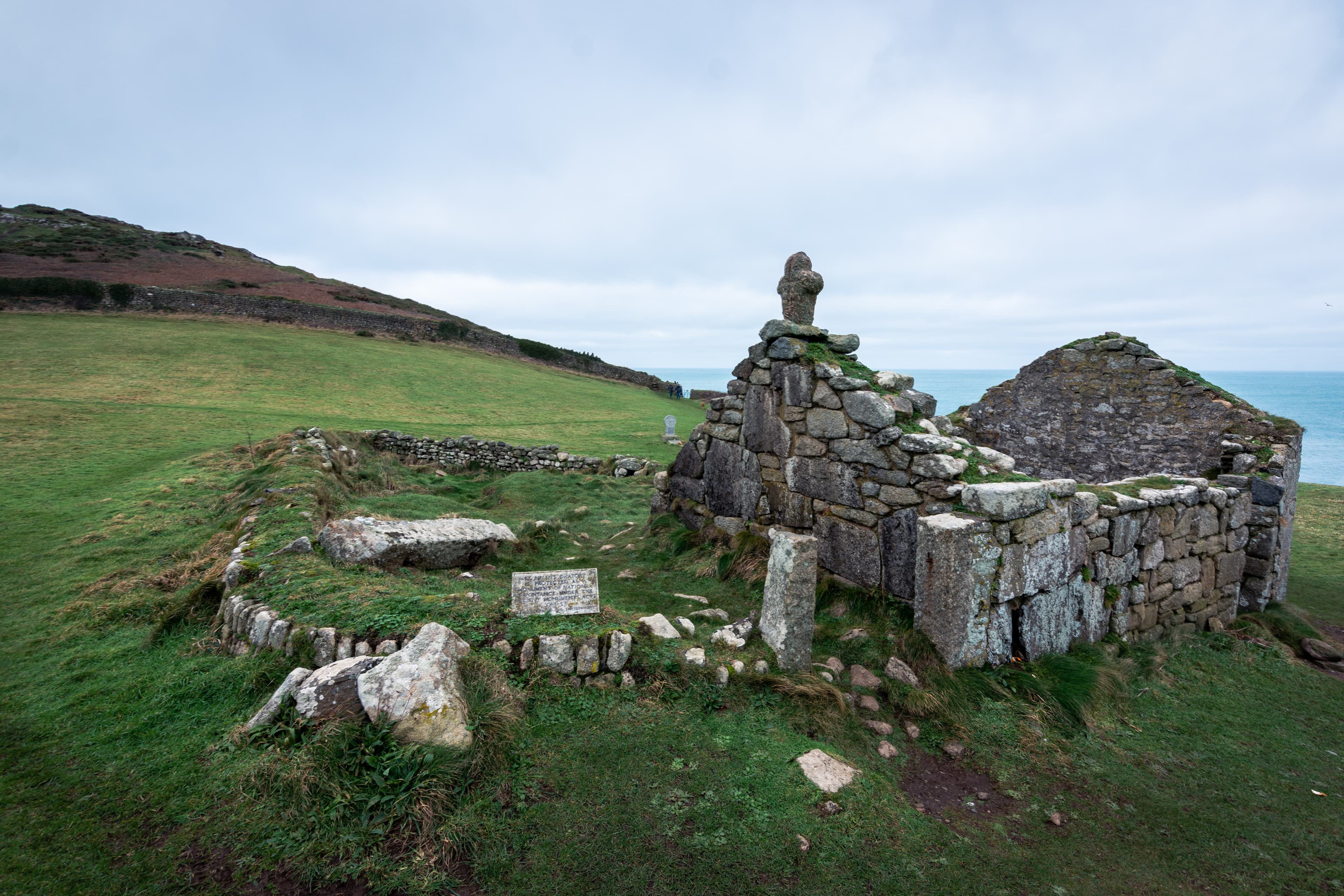 Medieval chapel called St Helen's Chapel with a dwelling and enclosure at Cape Cornwall