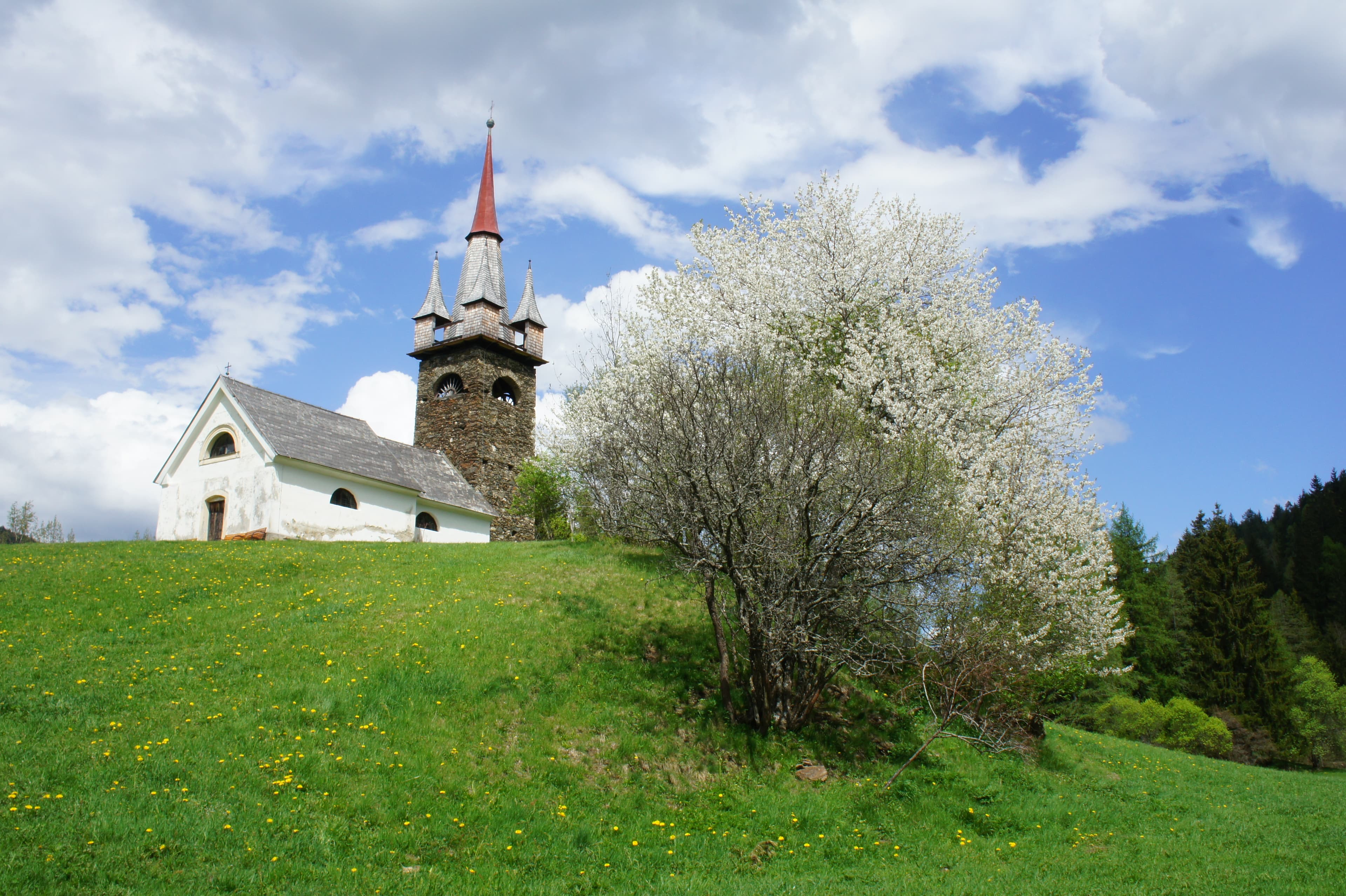 Watschallerkapelle mit Resten einer Wehrmauer, Predlitz-Turrach