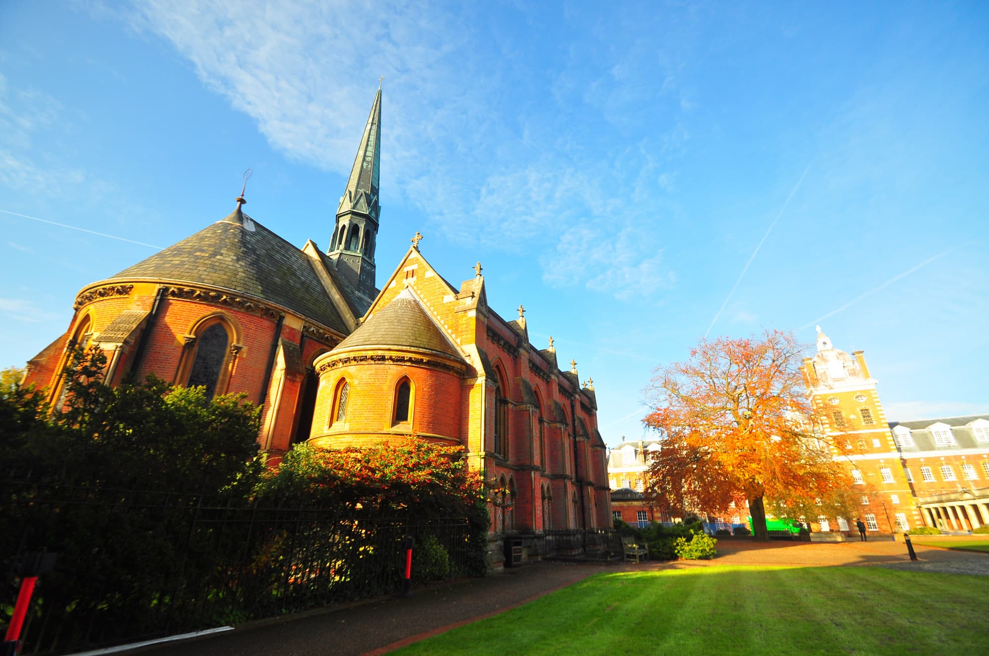 Chapel At Wellington College With Porch Colonnade And Gateway Adjoining West End