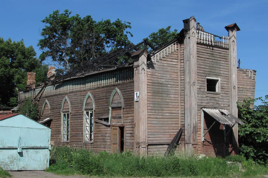Wooden lutheran church in Opochka