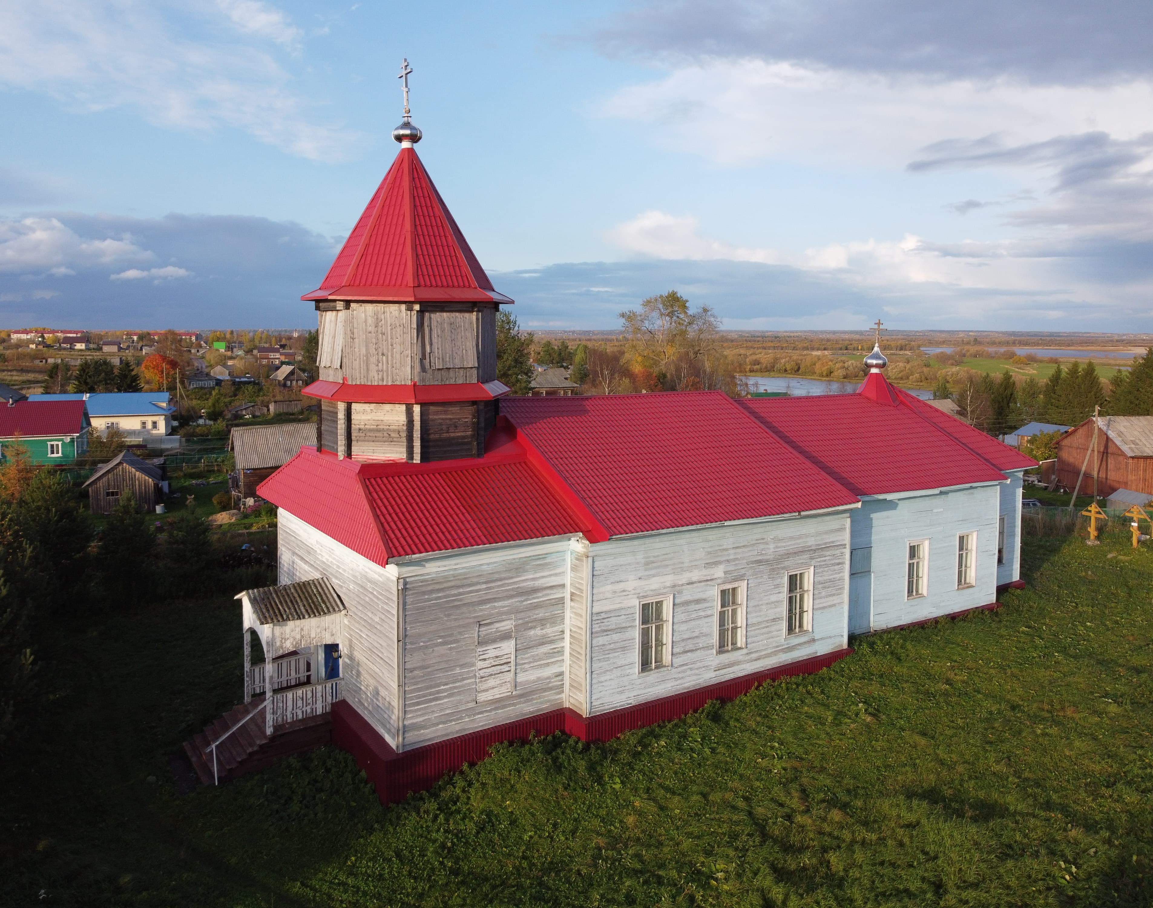 Church of Saints Cosmas and Damian, Pogost (Kholmogorskoye)