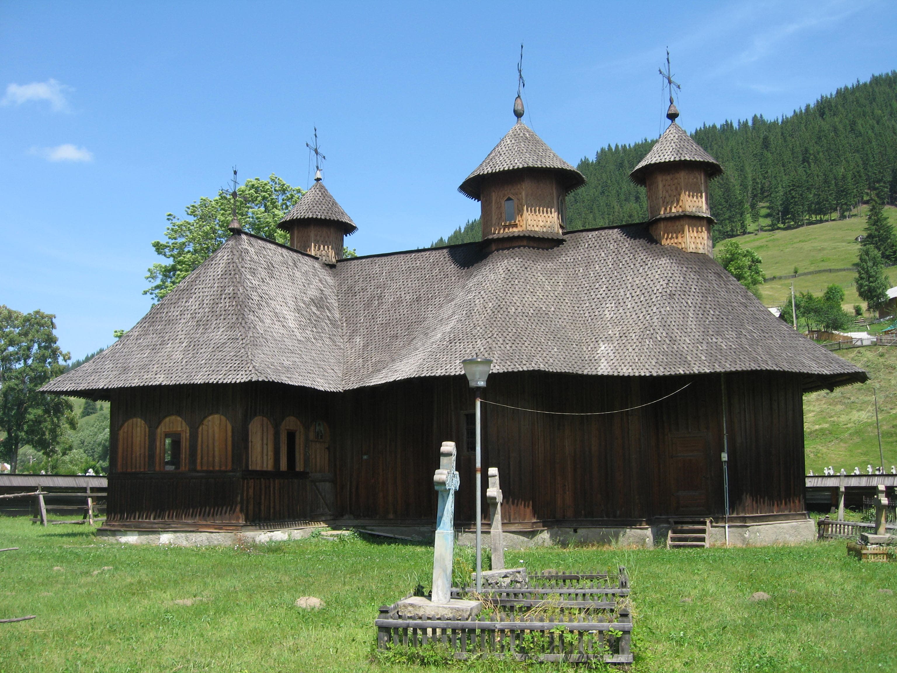 Wooden church in Colacu, Suceava