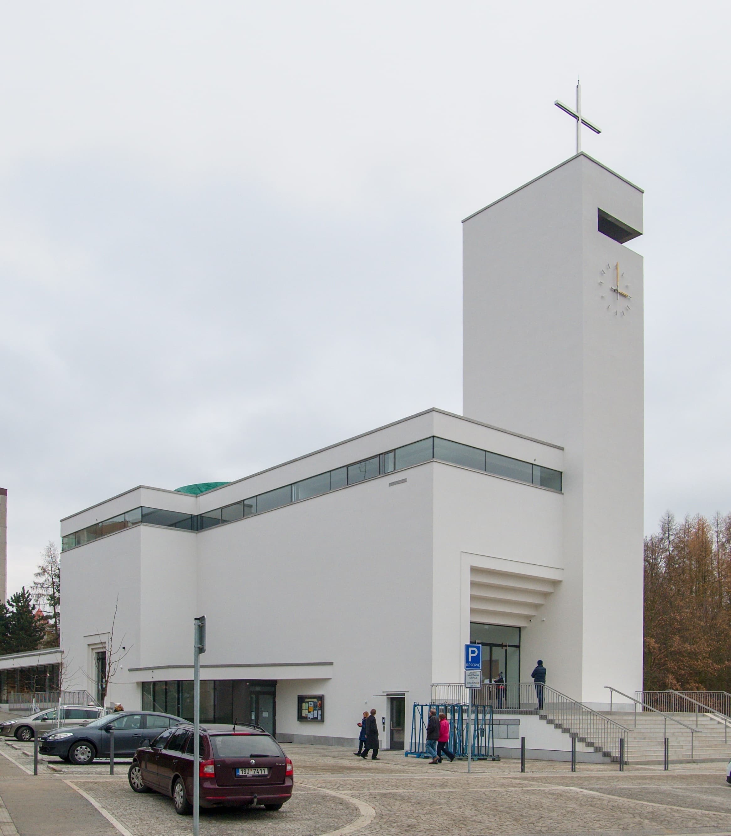 Church of Christ the Savior and community center Prague-Barrandov