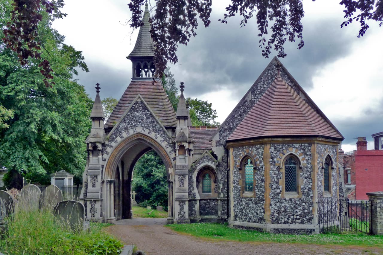 Chapel At Rosary Cemetery